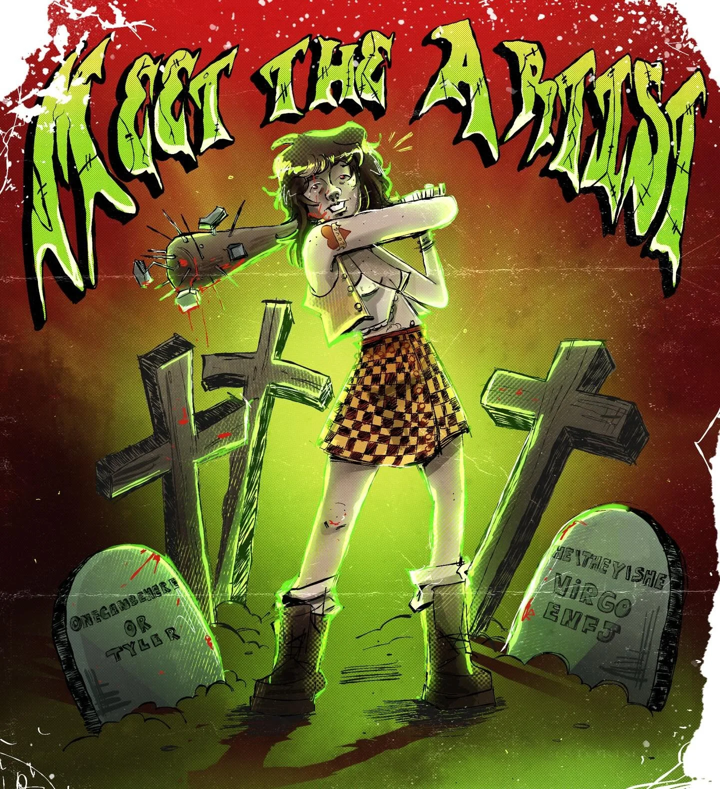 Hai I&rsquo;m onecanbehere,,,,, how are you&hellip;&hellip;&hellip;&hellip;..

#meettheartist #illustration #comic #art #horror