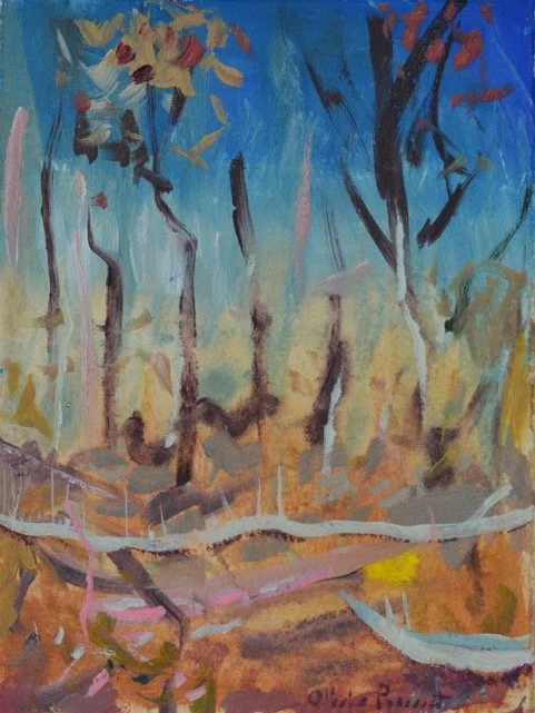 Olivia Perreault_Royal Blue and Woody Walk_5 1:4%22 x 7%22_$150.JPEG