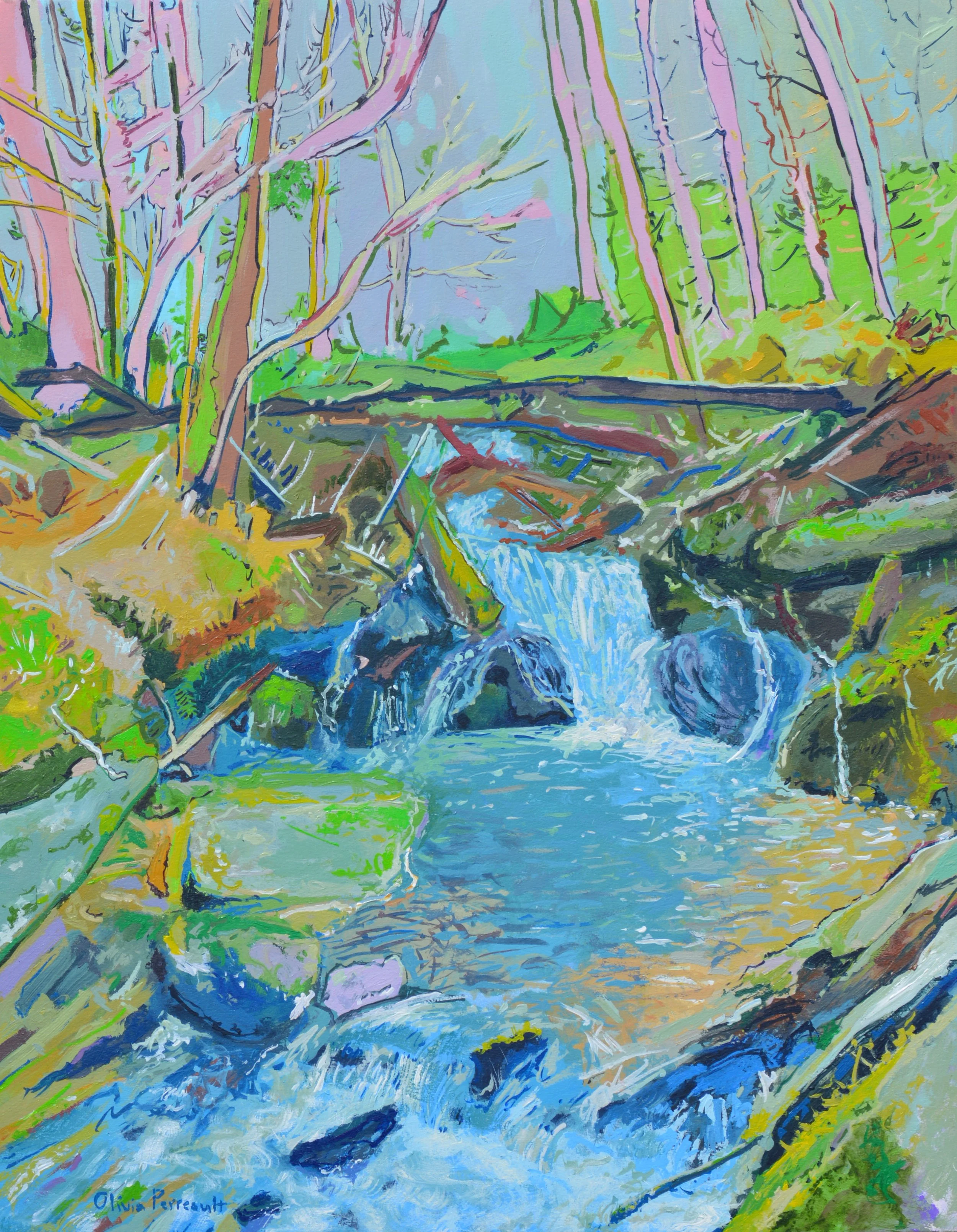 The Rush of Water_14%22x11%22_Acrylic on Illustration Board_$450.JPG