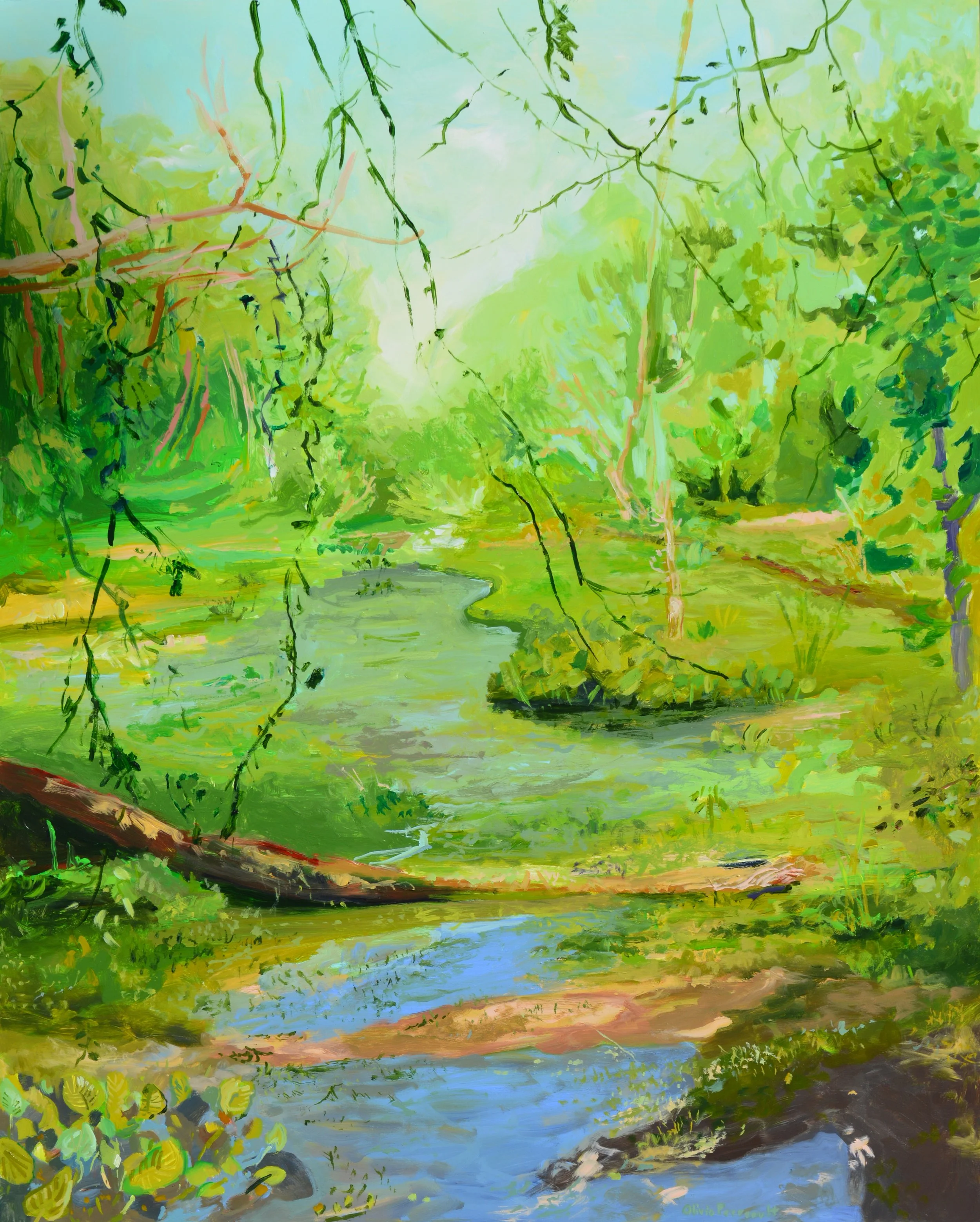 Olivia Perreault_Sweet Greens of Summer_24%22x30%22_$950.JPG