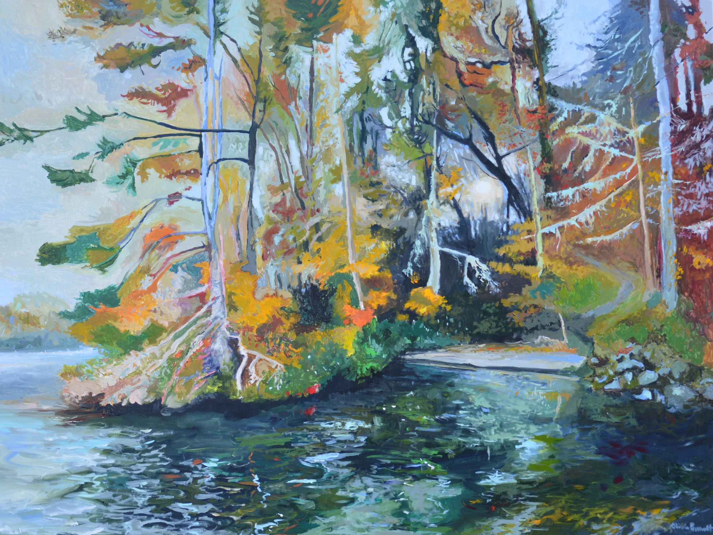 Olivia Perreault Edge of the Wood 48%22 x 36%22 $2,330.JPG