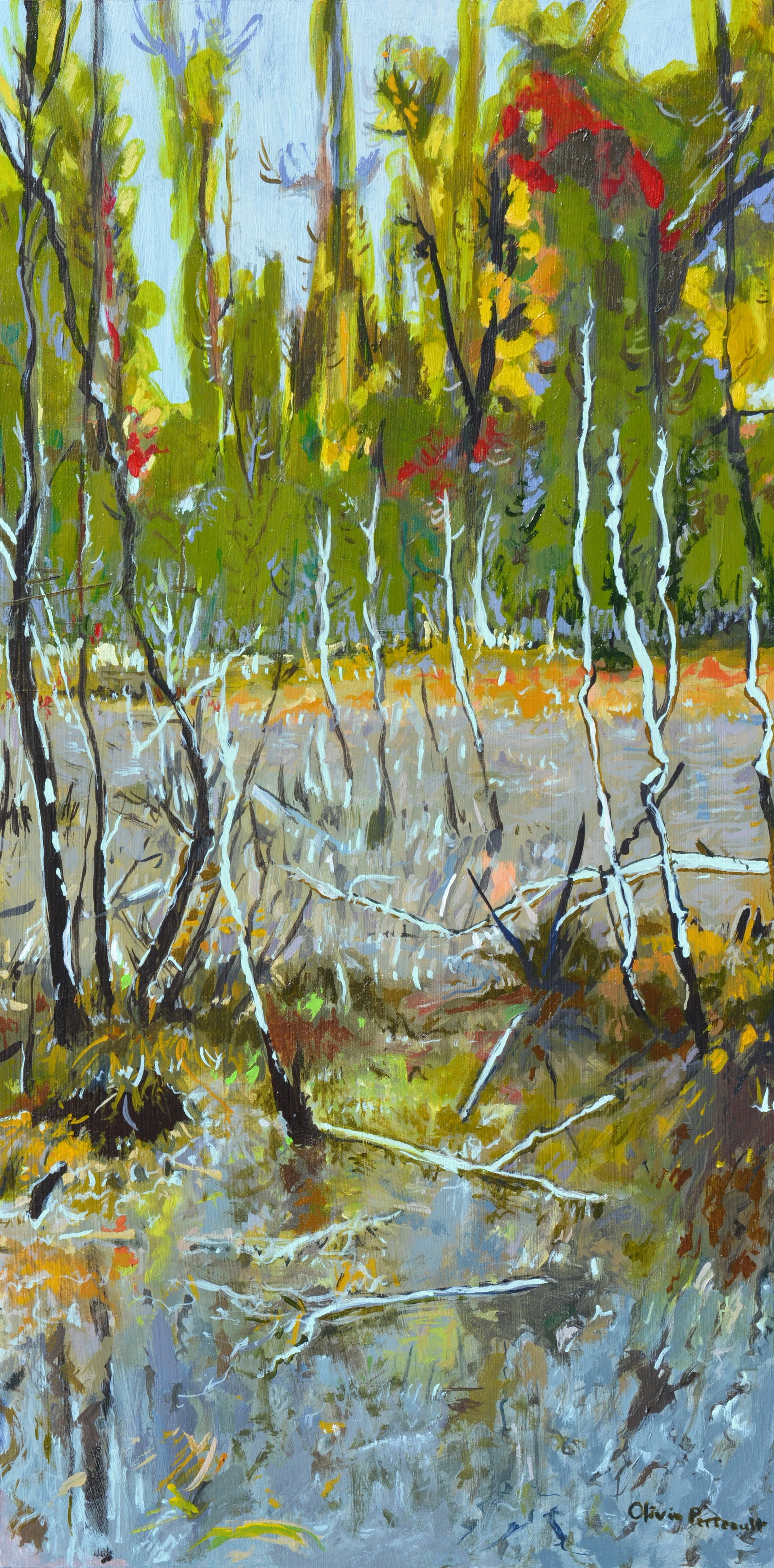 Reminiscing Autumn IV_20%22 x 10%22_Wood_$600_2025.JPG