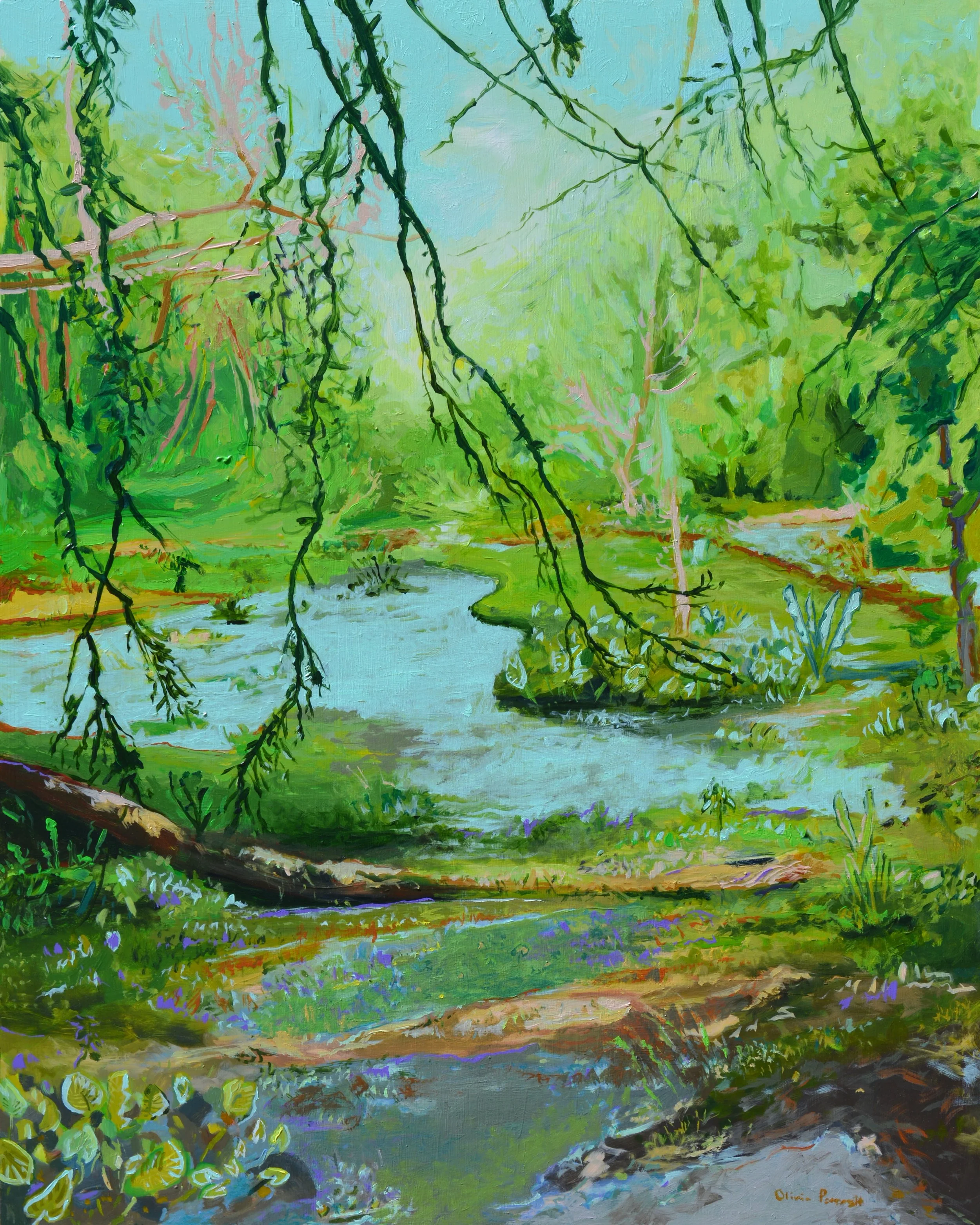 Olivia Perreault Sweet Summer Greens 30%22 x 24%22 $950.JPG