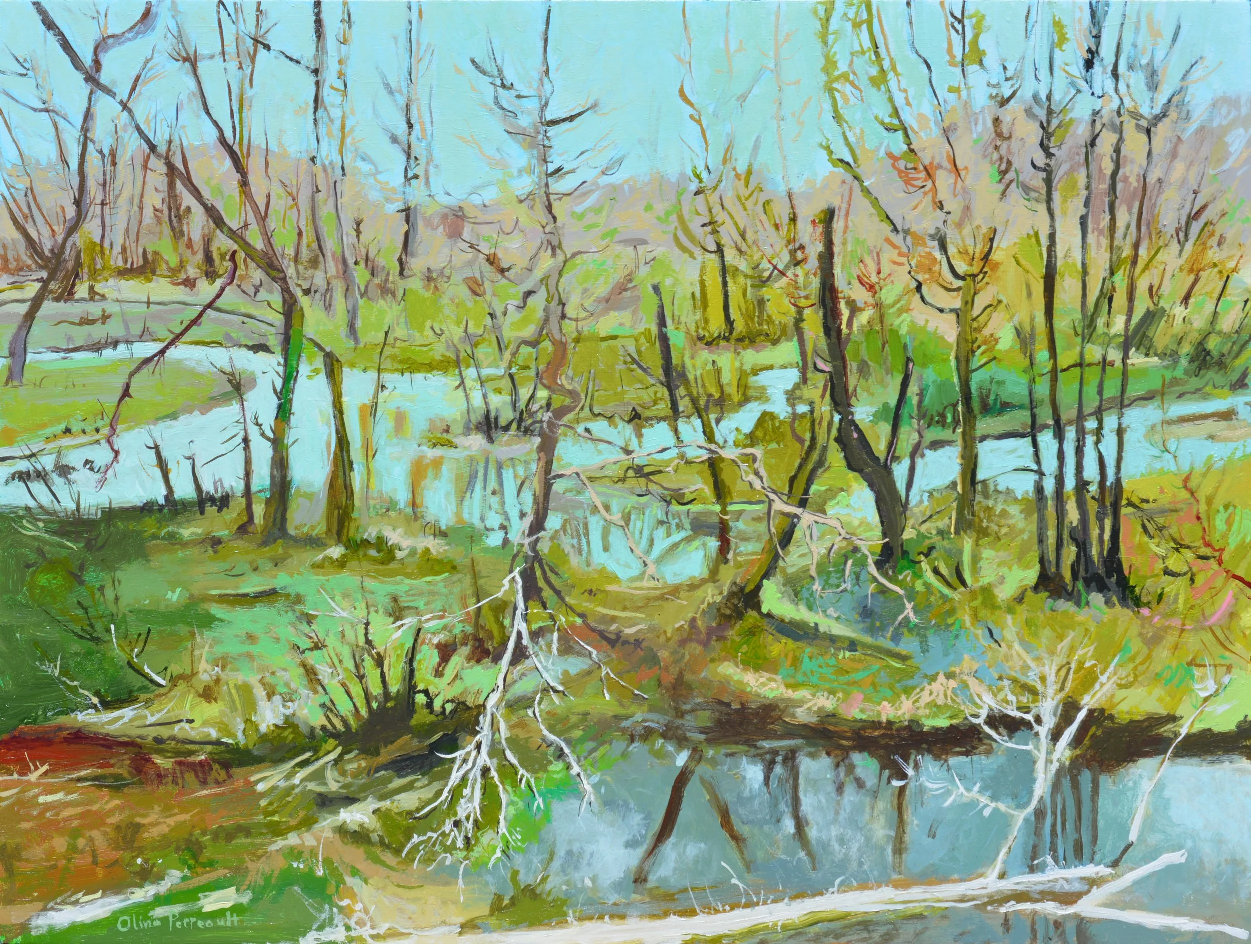 The Trees of the Swamp_12%22 x 16%22_Wood_$550_2025.JPG