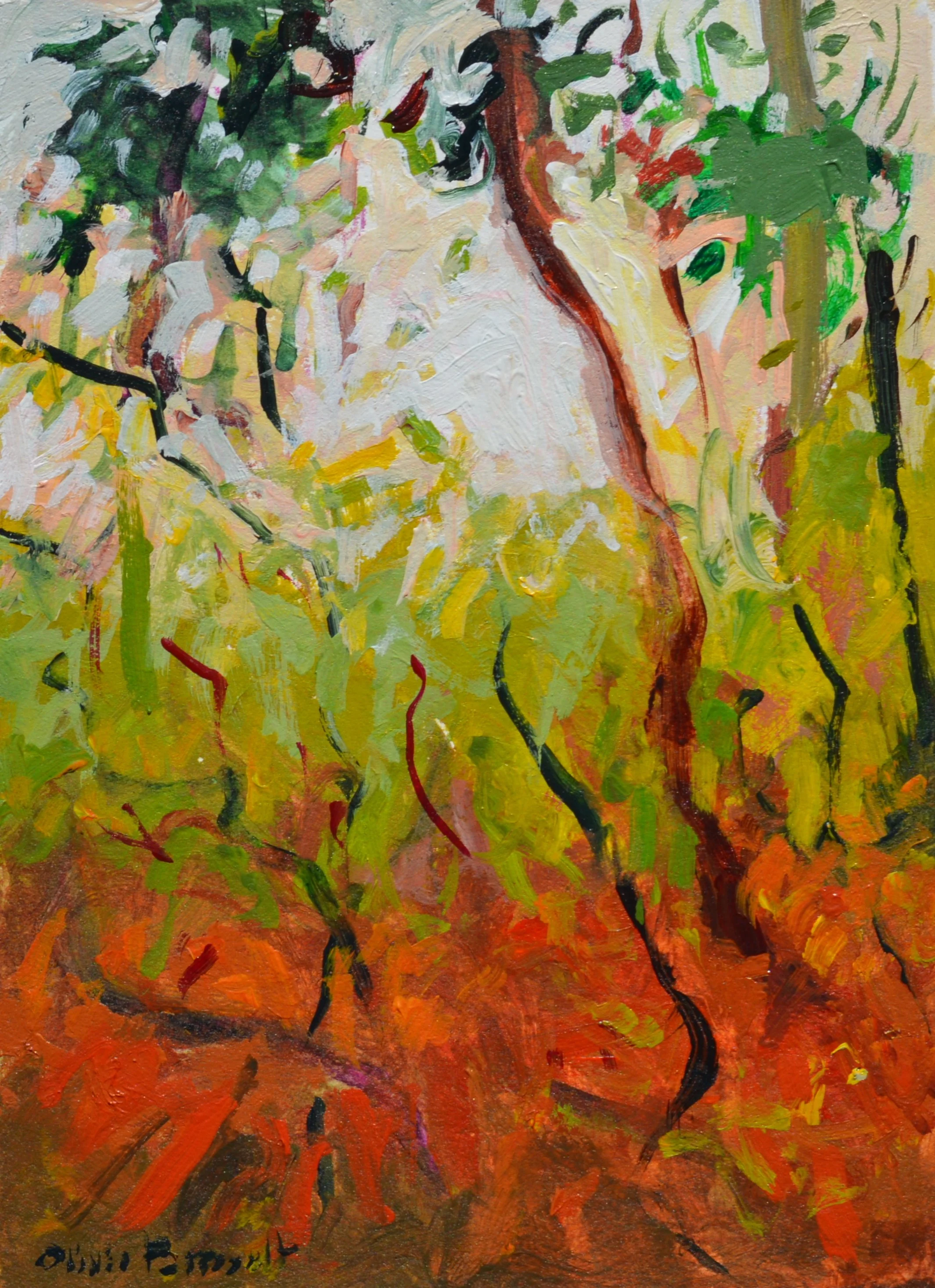 Olivia Perreault_Fall Light Forest Glow_5%22x7%22_$95.JPG
