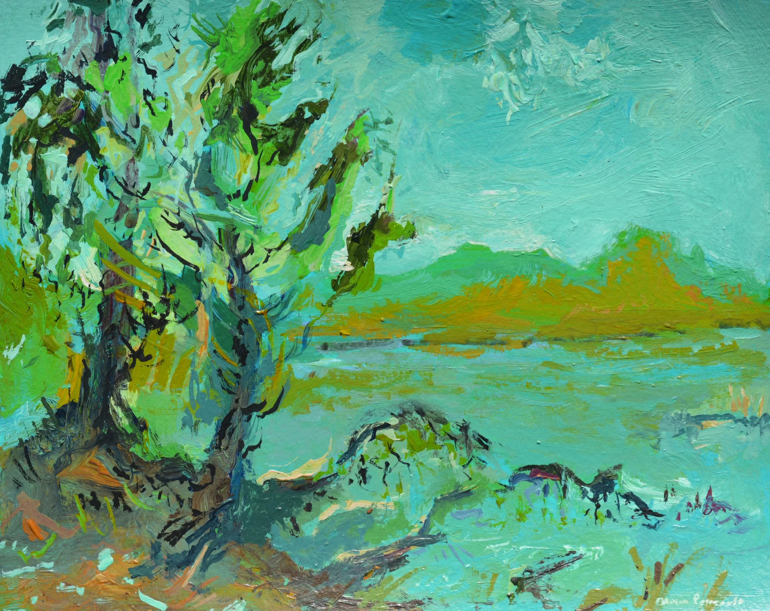 Large Olivia Perreault_Teal Coastal Bank_8%22x10%22 $220.JPG