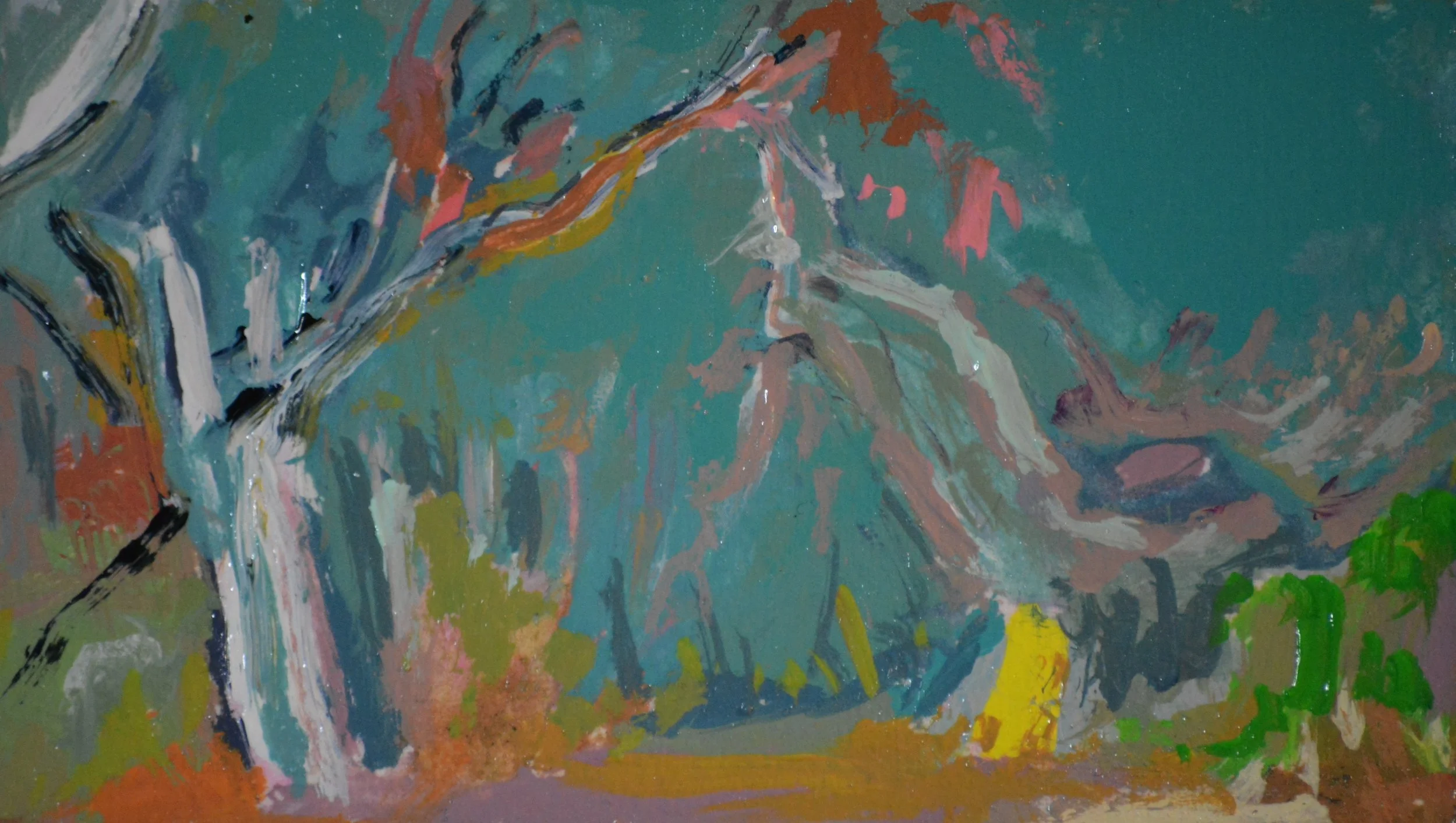 Olivia Perreault_Clear Teal Day_board_3.5%22x2%22_$50.JPG