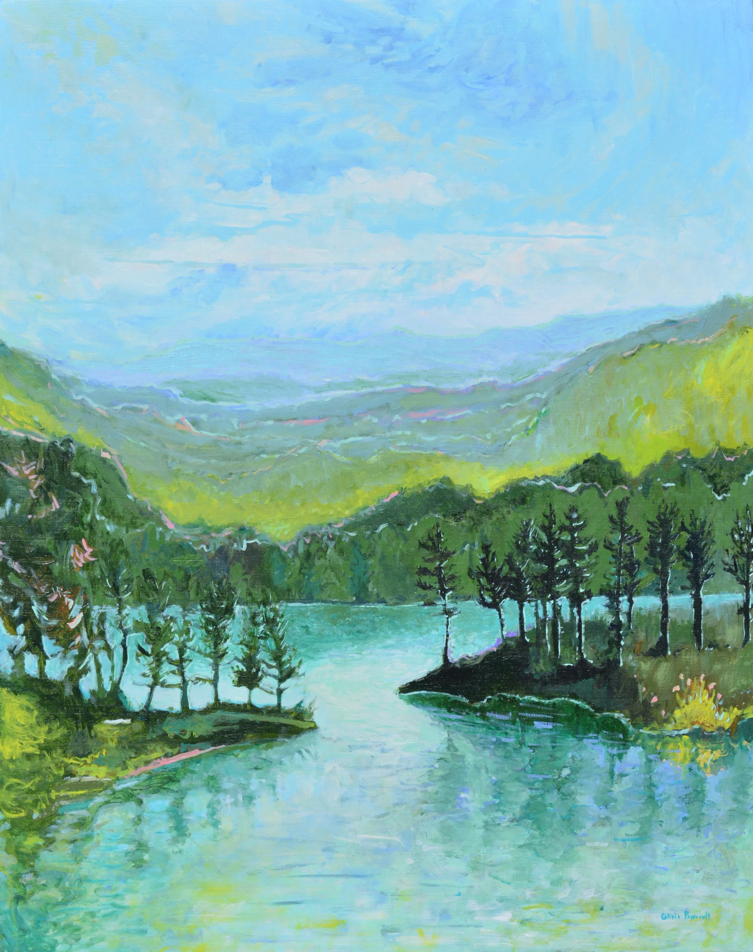 Olivia Perreault Springtime Keowee Views 30%22 x 24%22 $950 .JPG