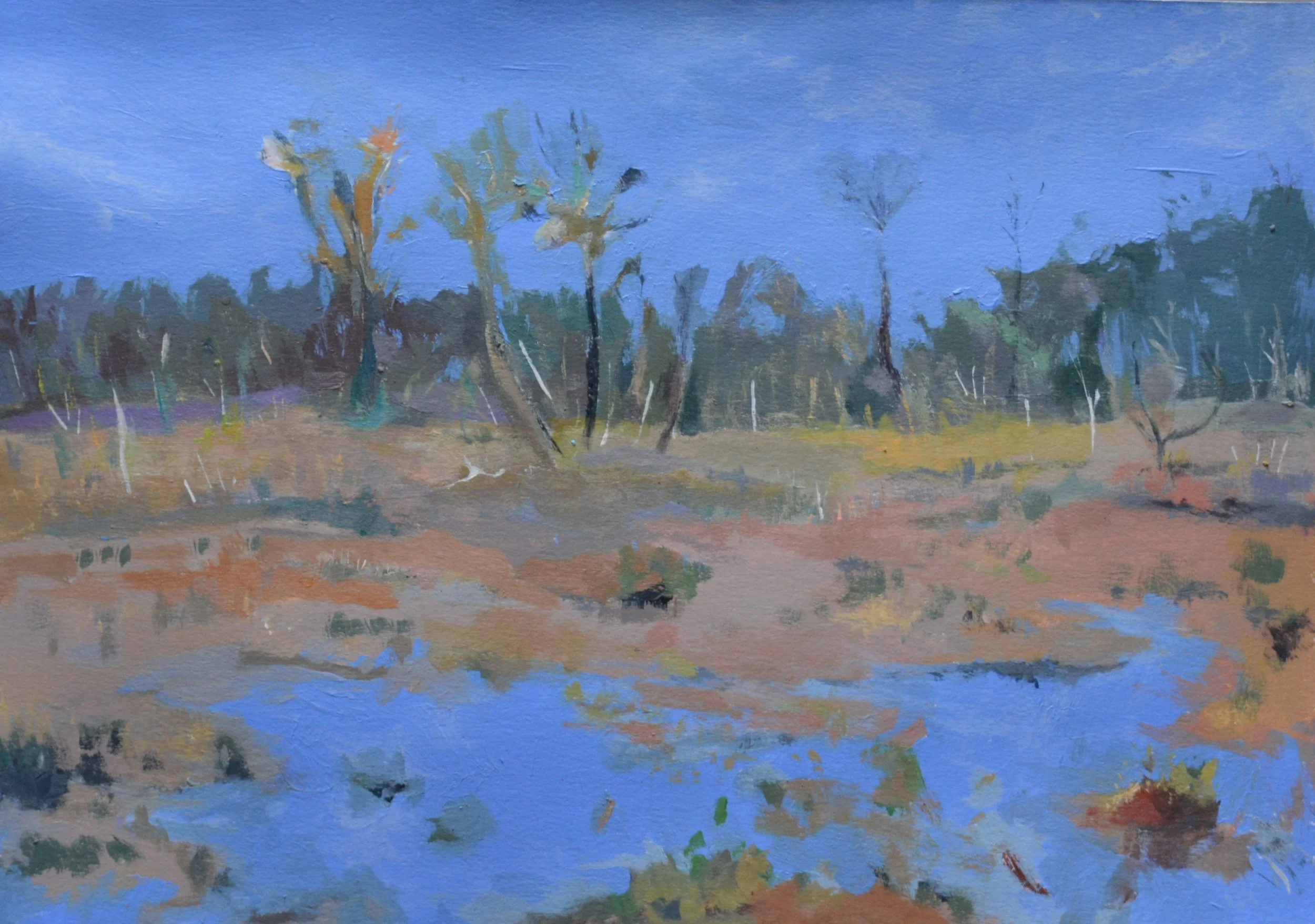 SOLD A&L Wetlands in Ultramarine 11%22 x 7%22 $140.JPG