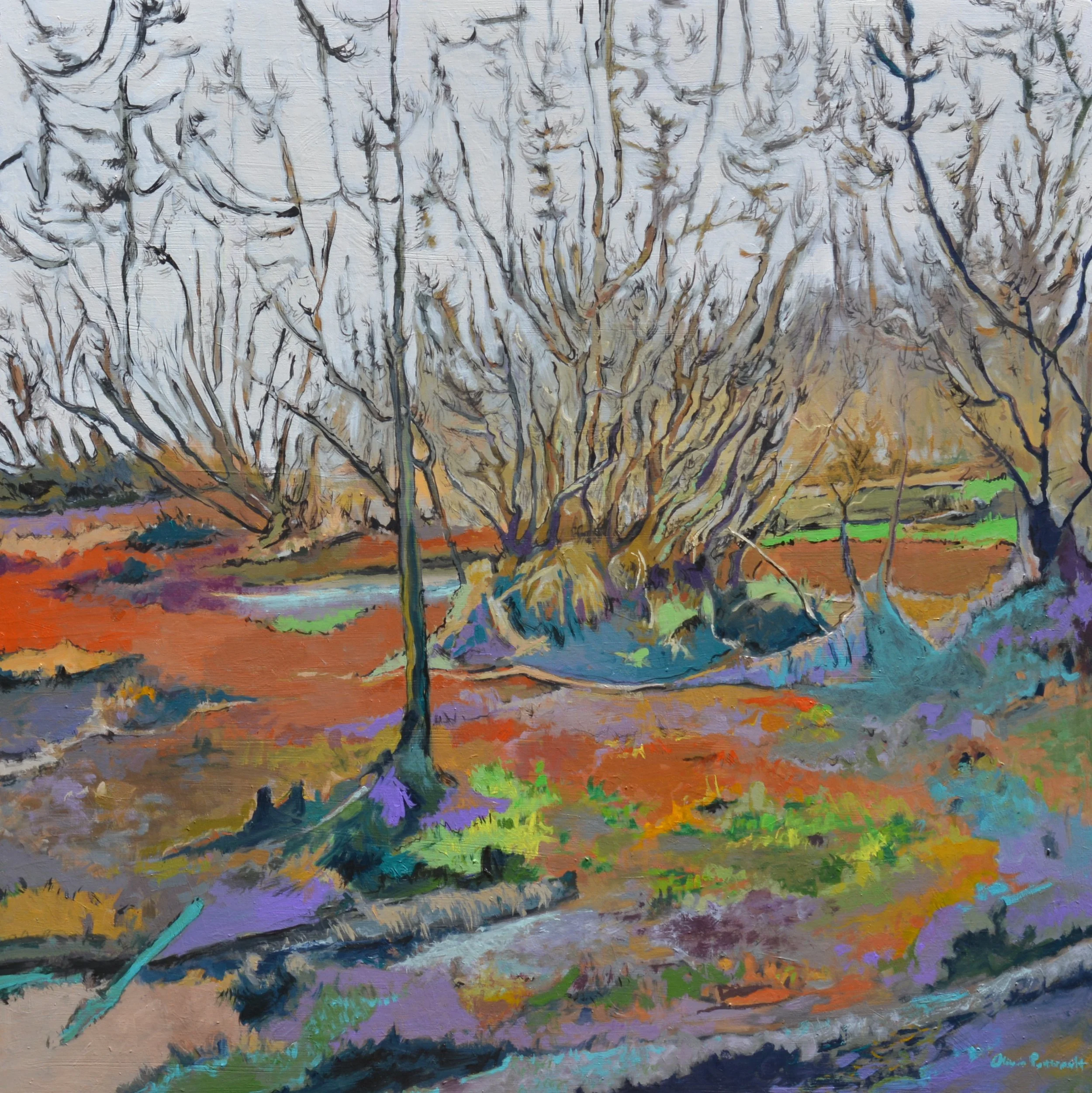 Olivia Perreault Snow Forecast 36%22 x 36%22 $1750.JPG