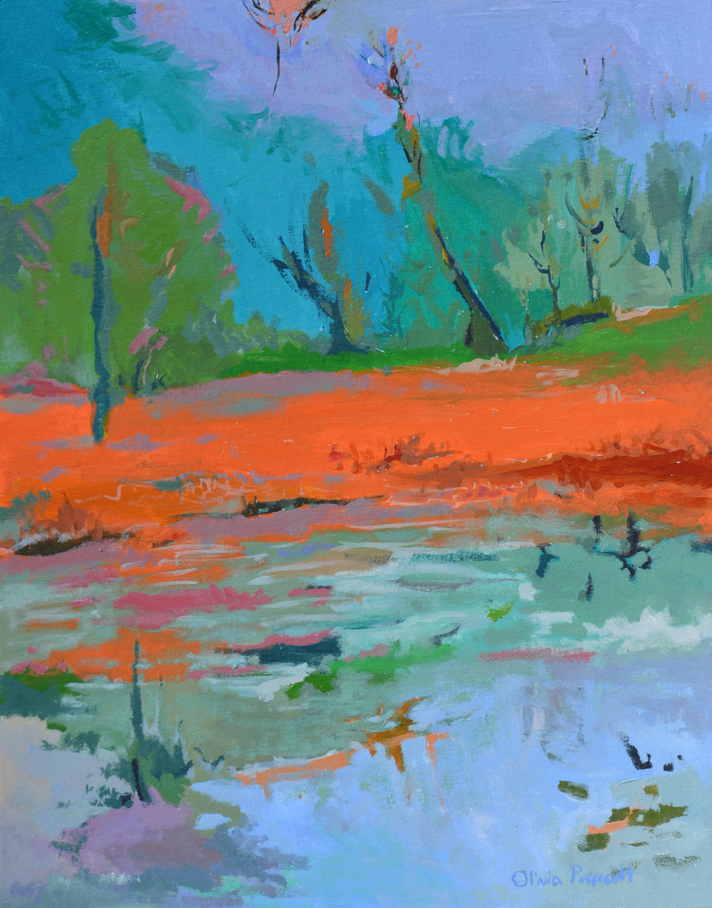 Grounded in Orange Banks 2_Paper_14%22x11%22_$320_Sold_2020.JPG