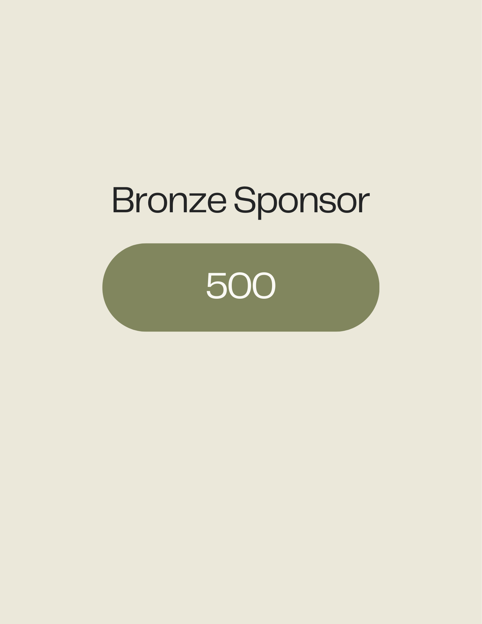 Bronze Sponsorship