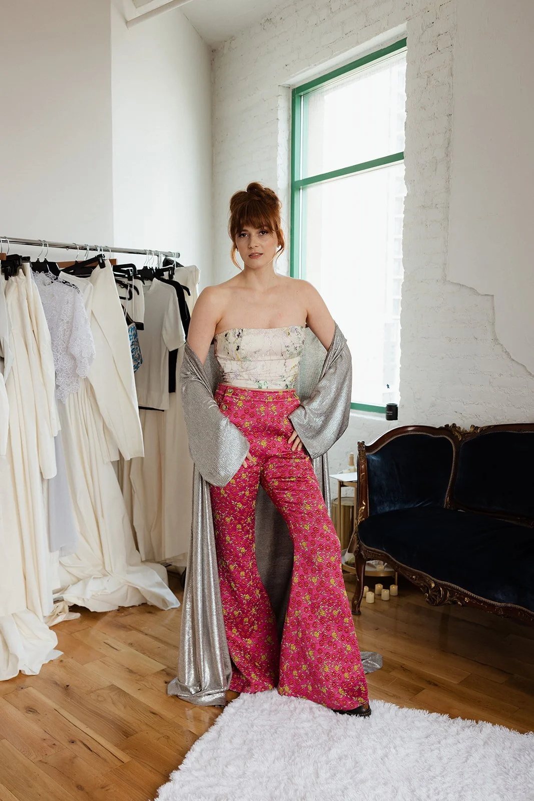 Pink Bell Bottom Pants