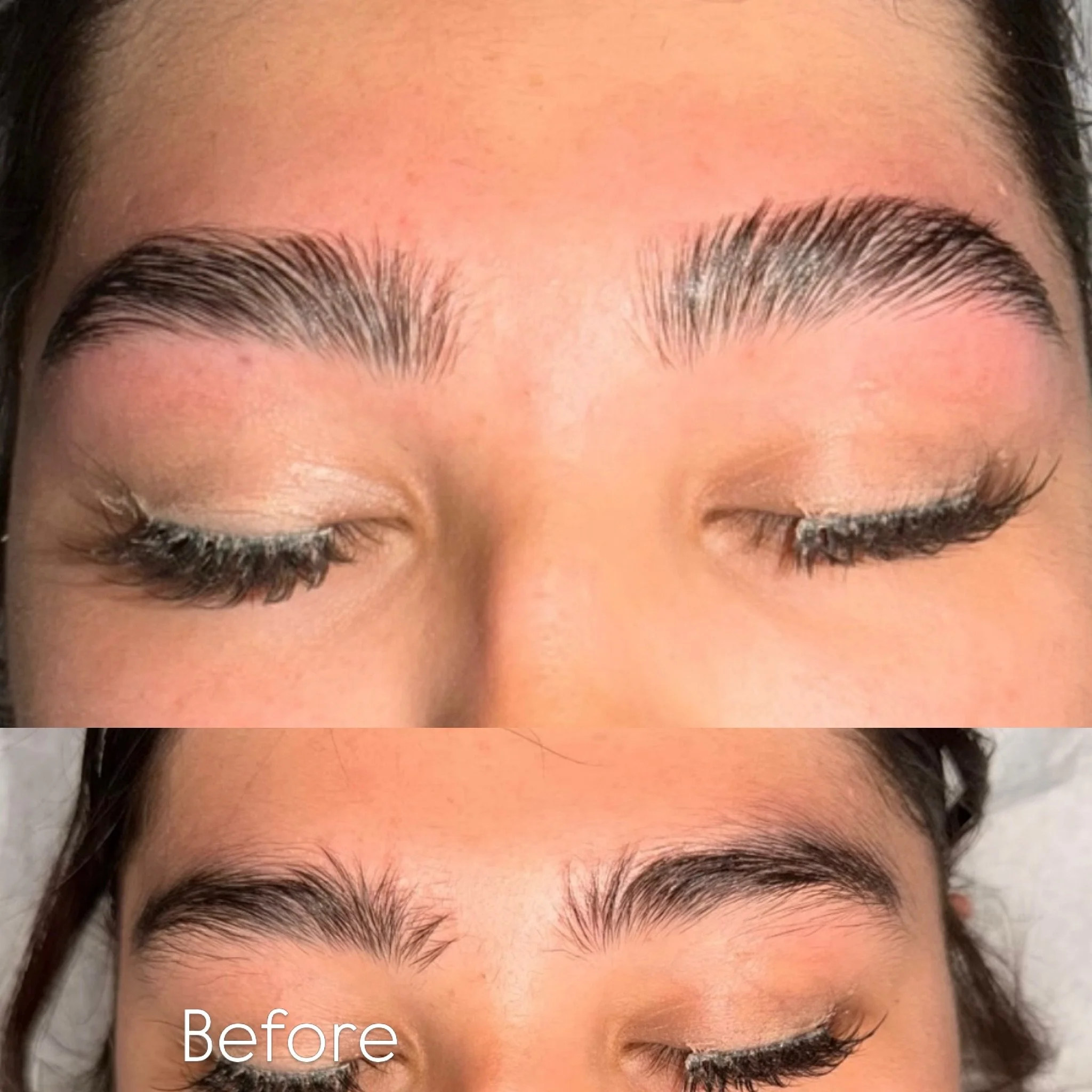 ✨ Brows shaped to perfection ✨
This before &amp; after by Bethany of Hylands Aesthetics at Wax and Beauty Bar Denver transformed full, unruly brows into beautifully shaped, polished brows that still look natural and full 💕

With expert brow shaping 