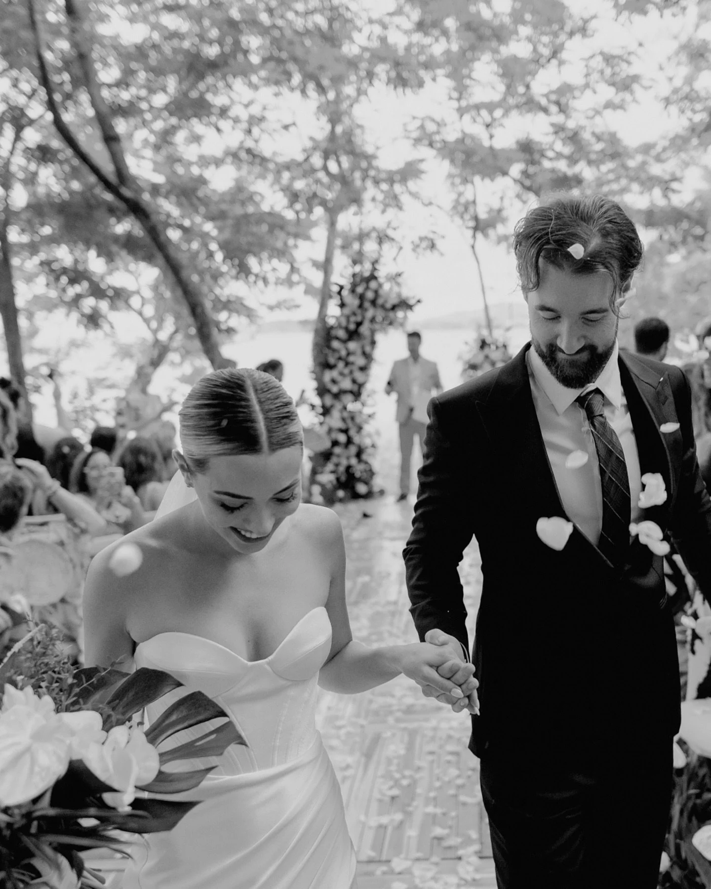 Hara and Jesse, amid jungle and ocean. 

Venue: @westinreservaconchal Photo &amp; Video @kubaokonweddings @hara_hart #CostaRicaWedding #DestinationWedding #Conchal #WestinWeddings #westinreservaconchal #LoveInParadise #costarica #costaricavenue #cost