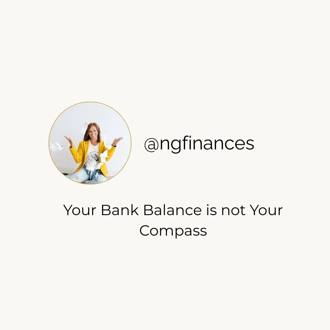 What's my business at? You open your bank account, check the balance, and make your next move. Your bank account is not your compass!

If you only check your numbers when you're worried abotu payroll or when your tax bill is due, you are not running 
