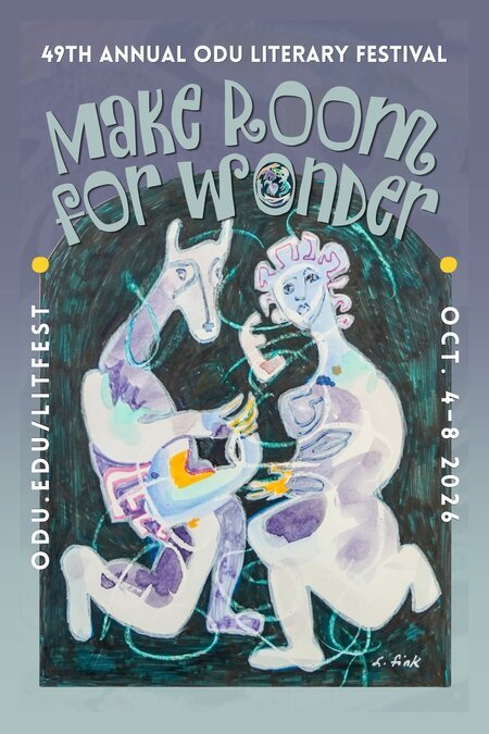Poster for the 49th Annual ODU Literary Festival