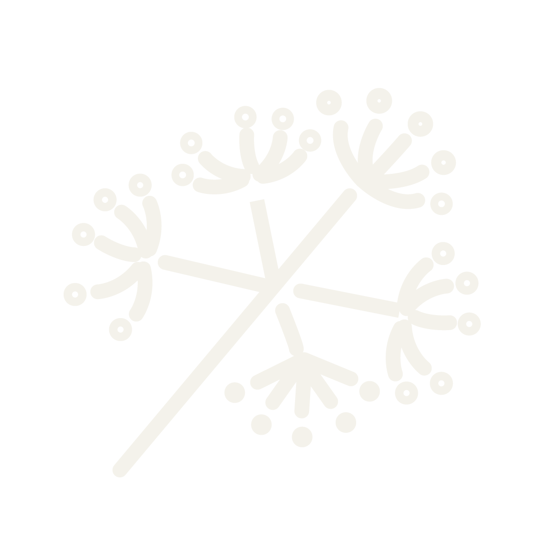 A white snowflake on a black background