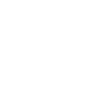 White line drawing of a botanical branch with leaves and small buds on a black background.