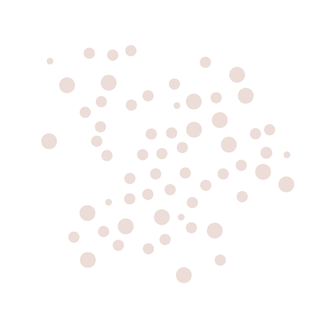 Pattern of scattered brown circles on black background.