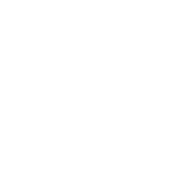 Outline drawing of a plant with five leaves on a black background.