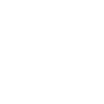 White floral line drawing on a black background.