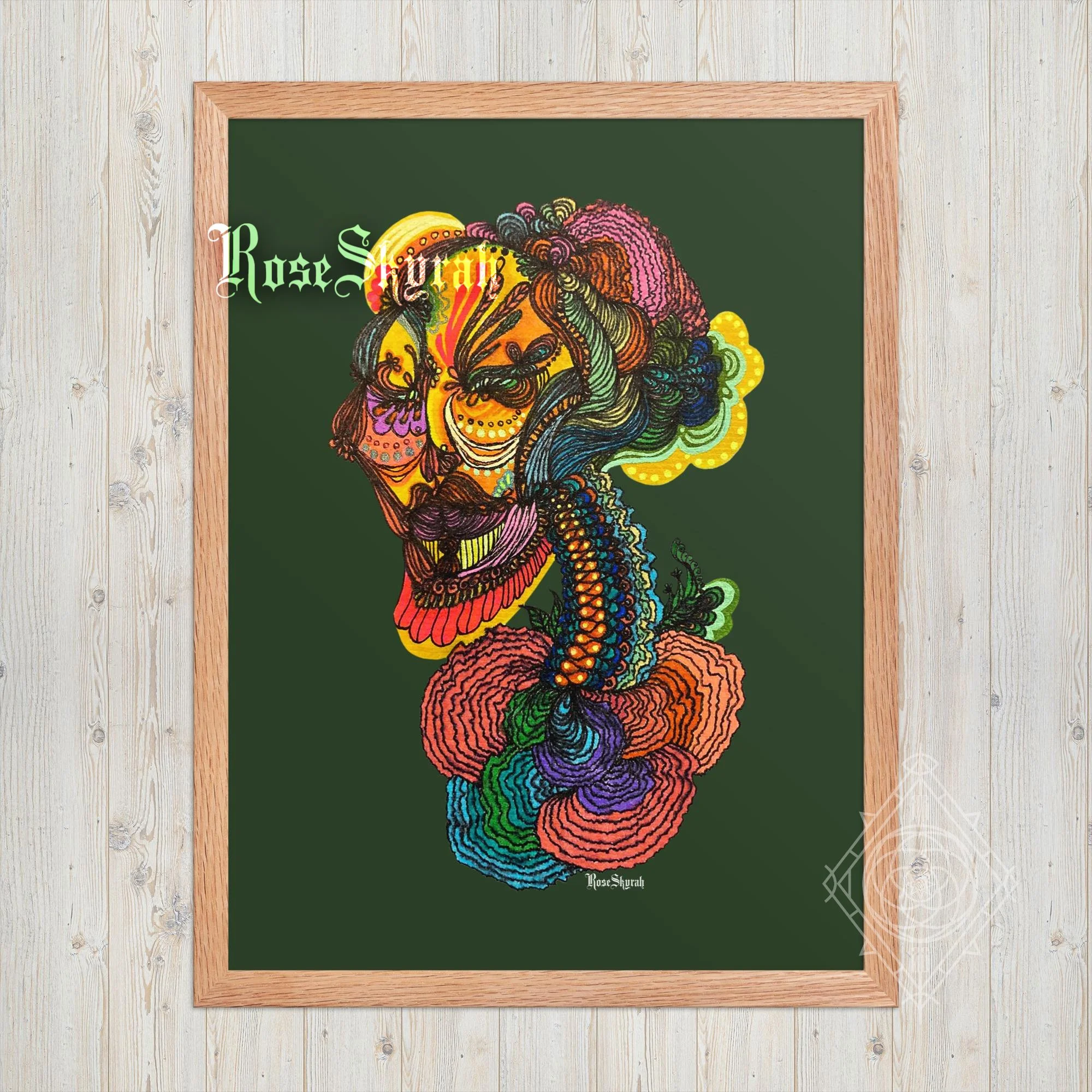 Mother Nature Trips By Rose Skyrah™ | Channeled Psychedelic Light Language Portrait