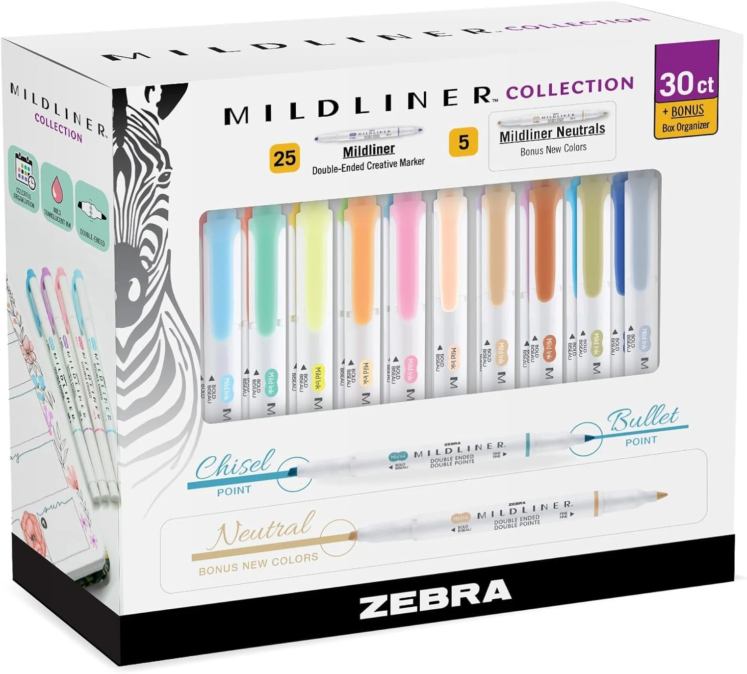 Zebra Pen Mildliner Double-Ended Highlighter Set