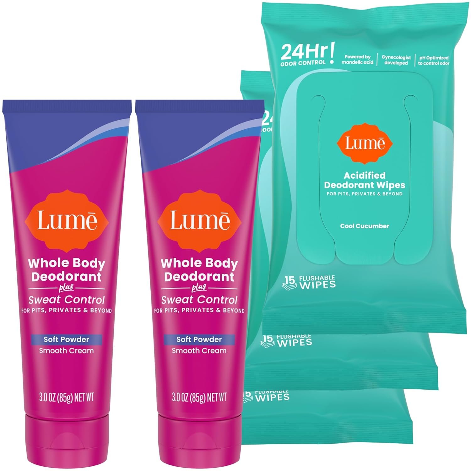 Lume Deodorant &amp; Wipes 
