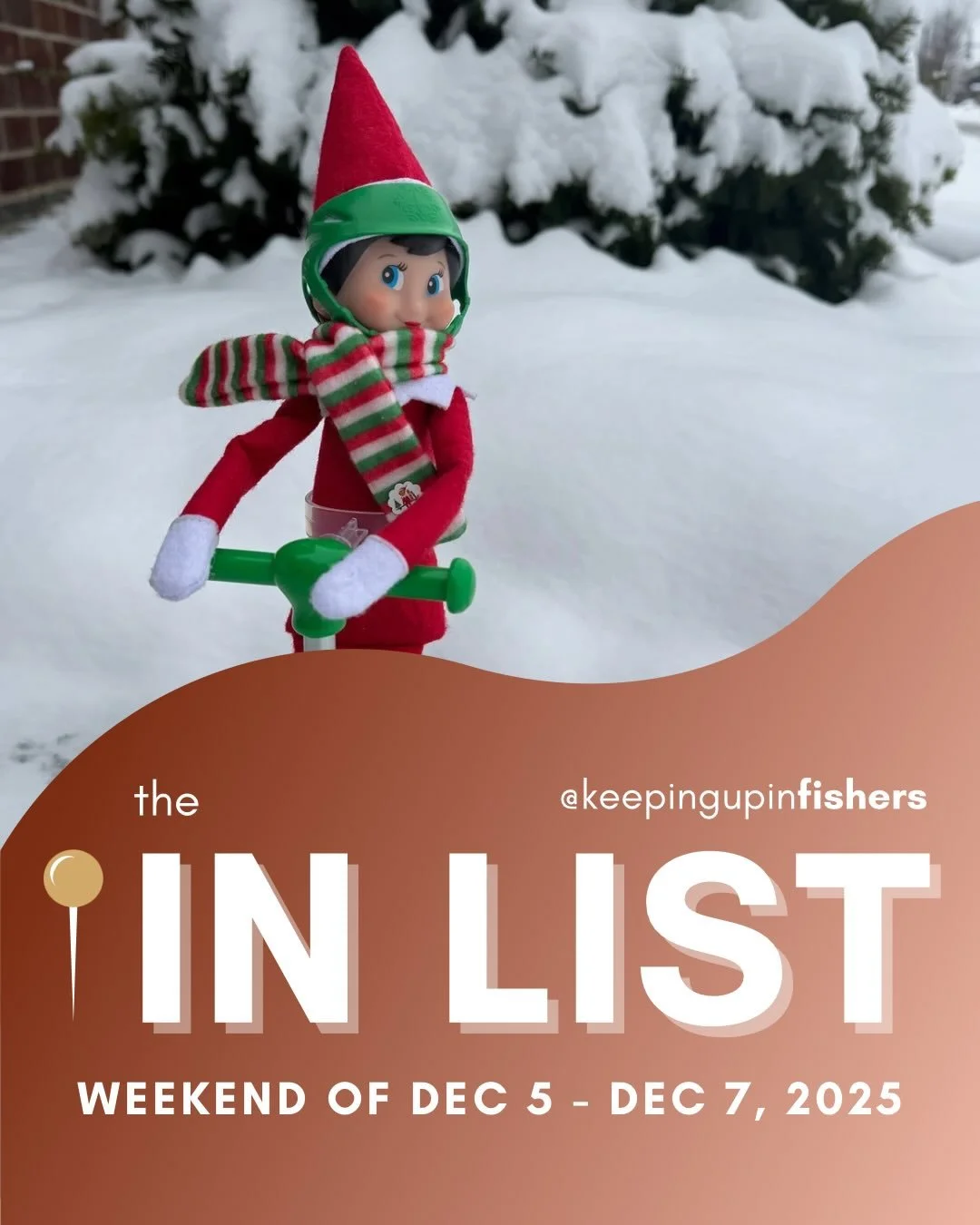 Need plans this weekend? I&rsquo;ve got you covered. ✨

The IN List is your one-stop scroll for the best things happening in and around Fishers, Geist, Lawrence, Fortville, McCordsville, Greenfield and New Pal.

Plus a TON of Christmas events this we