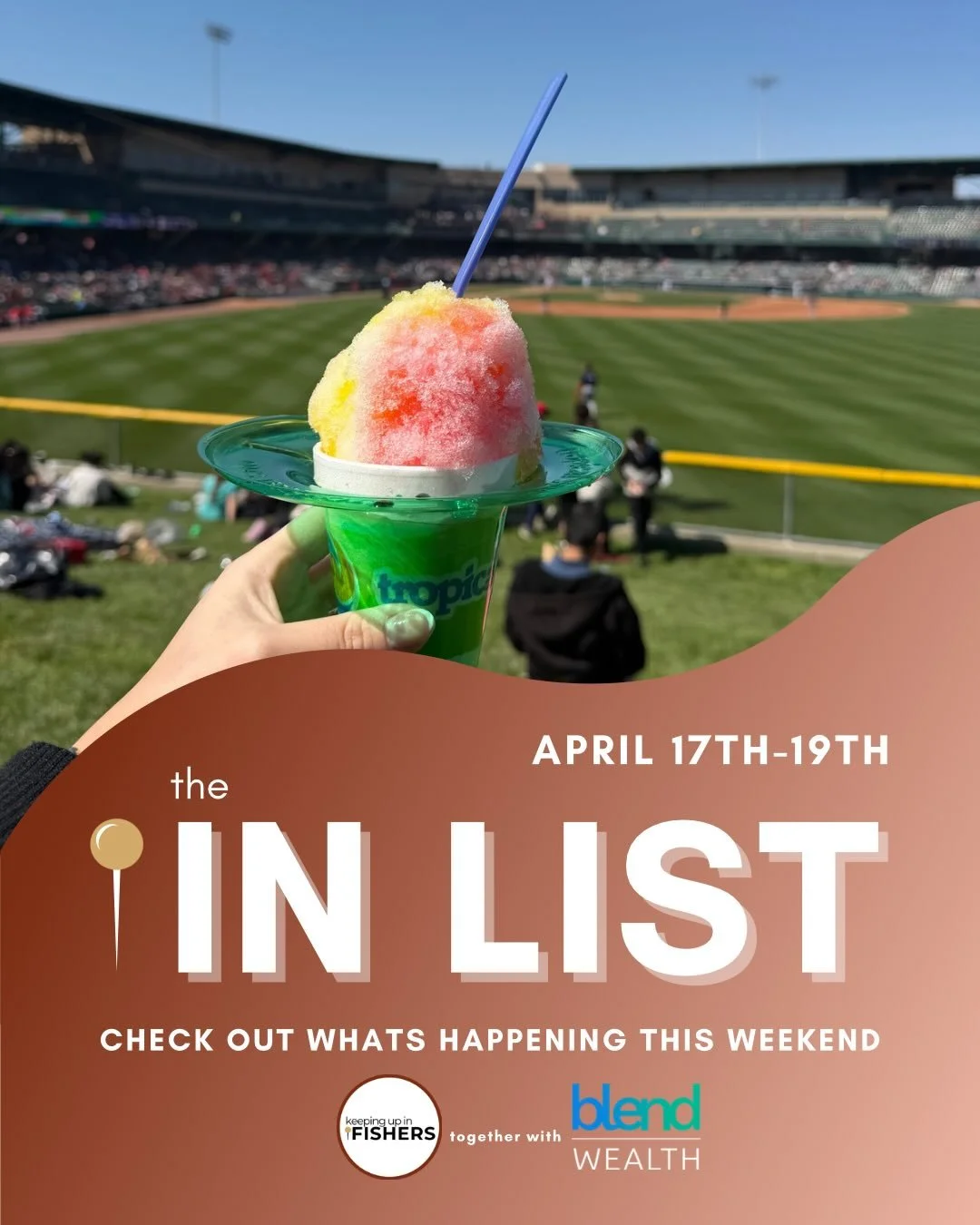 Need plans this weekend? I&rsquo;ve got you covered. ✨

The IN List is your one-stop scroll for the best things happening in and around Fishers, Geist, Lawrence, Fortville, McCordsville, Greenfield and New Pal. 

📲 Swipe, screenshot, send to the gro