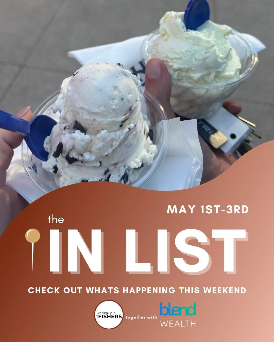 Need plans this weekend? I&rsquo;ve got you covered. ✨

The IN List is your one-stop scroll for the best things happening in and around Fishers, Geist, Lawrence, Fortville, McCordsville, Greenfield and New Pal. 

📲 Swipe, screenshot, send to the gro