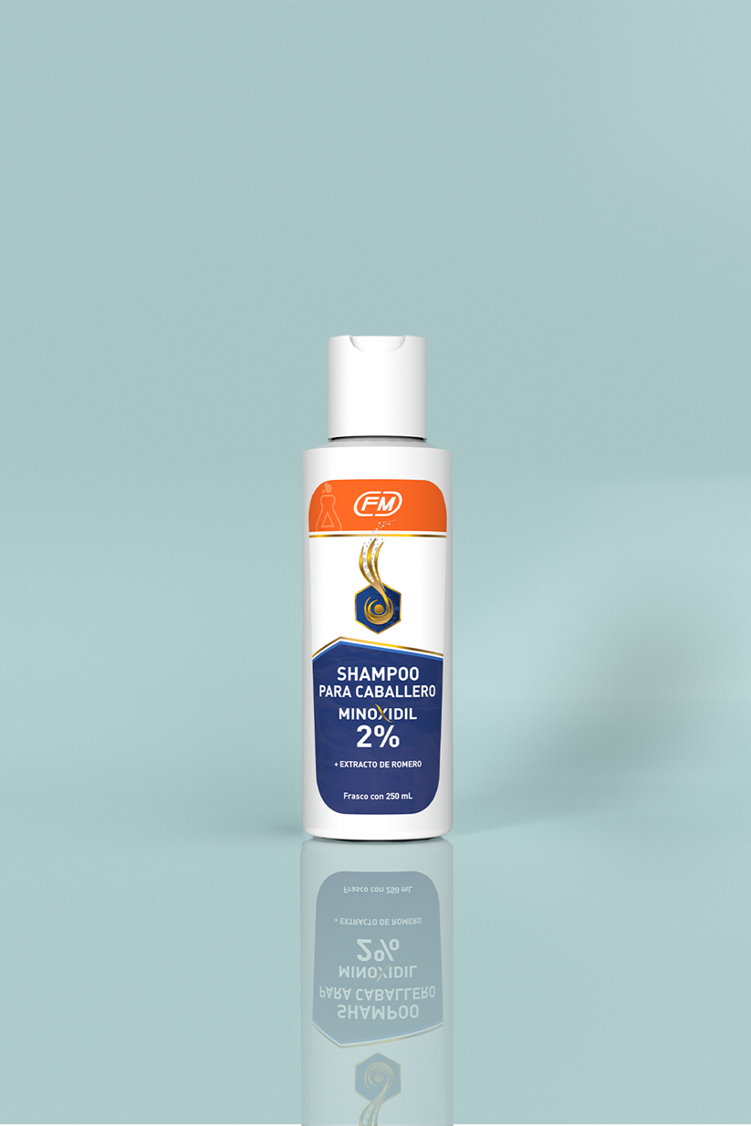 Shampoo Hombre con Minoxidil 2% + Extracto de Romero