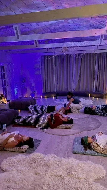 Group transformational breathwork session