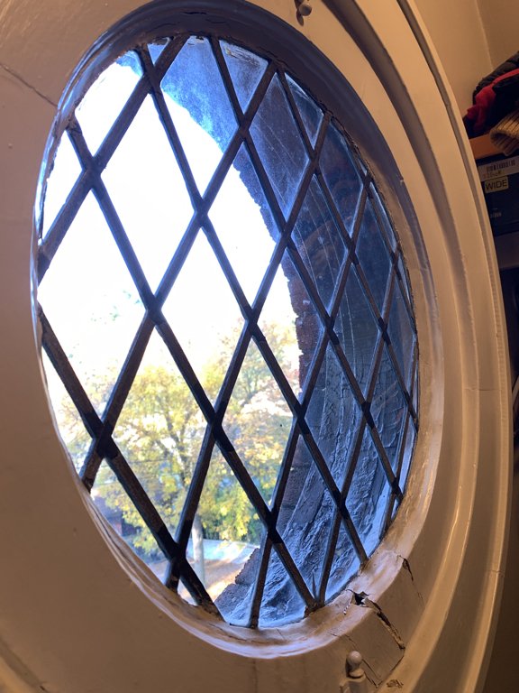 The sash was bad enough, but the sill/frame was in far worse shape. Porthole windows are especially susceptible to pooling water in the bottom of the frame. 