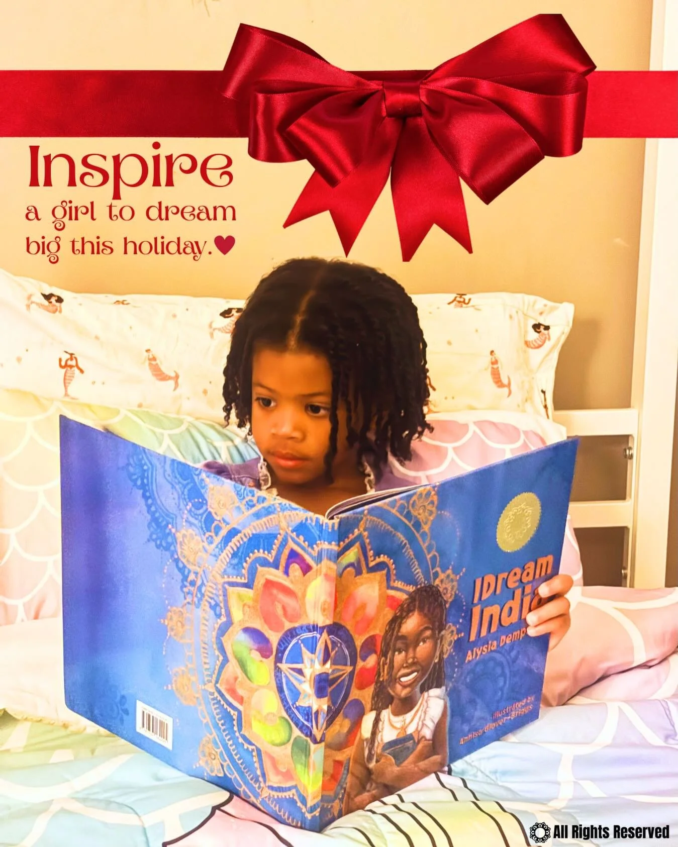 Inspire her dreams this holiday season.  Every I Dream India book you buy helps to provide a scholarship for a girls right to an education.  This season, $2 from every purchase empowers a girl to attend The Pardada Pardadi School in Anupshahr, India.