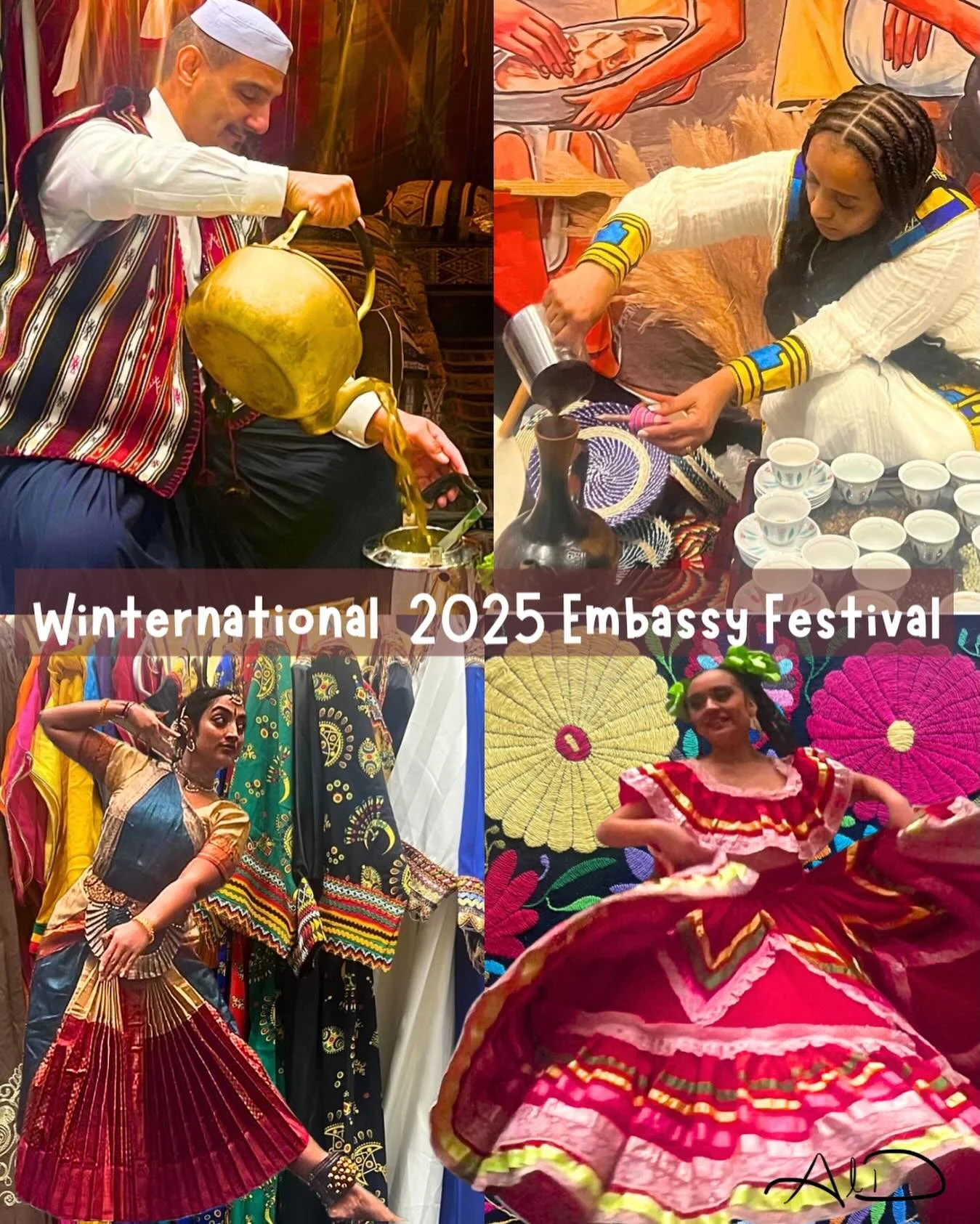 The Winternational Embassy Festival  2025 was truly a  beautiful celebration of the diverse cultures  that makeup the rich tapestry of our world. The festival showcased over seventy embassies with visual art, authentic cuisine, artifacts, music and d