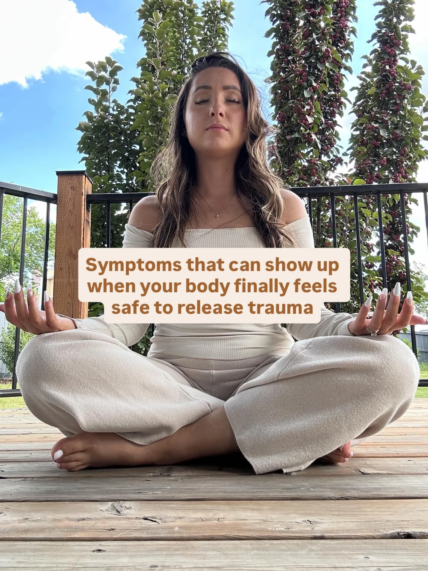 When your body finally feels safe enough to release trauma, it can be confusing because it doesn&rsquo;t always look &ldquo;peaceful.&rdquo;

This year, through my Hashimoto&rsquo;s healing, I&rsquo;ve been doing EMDR therapy and somatic practices to