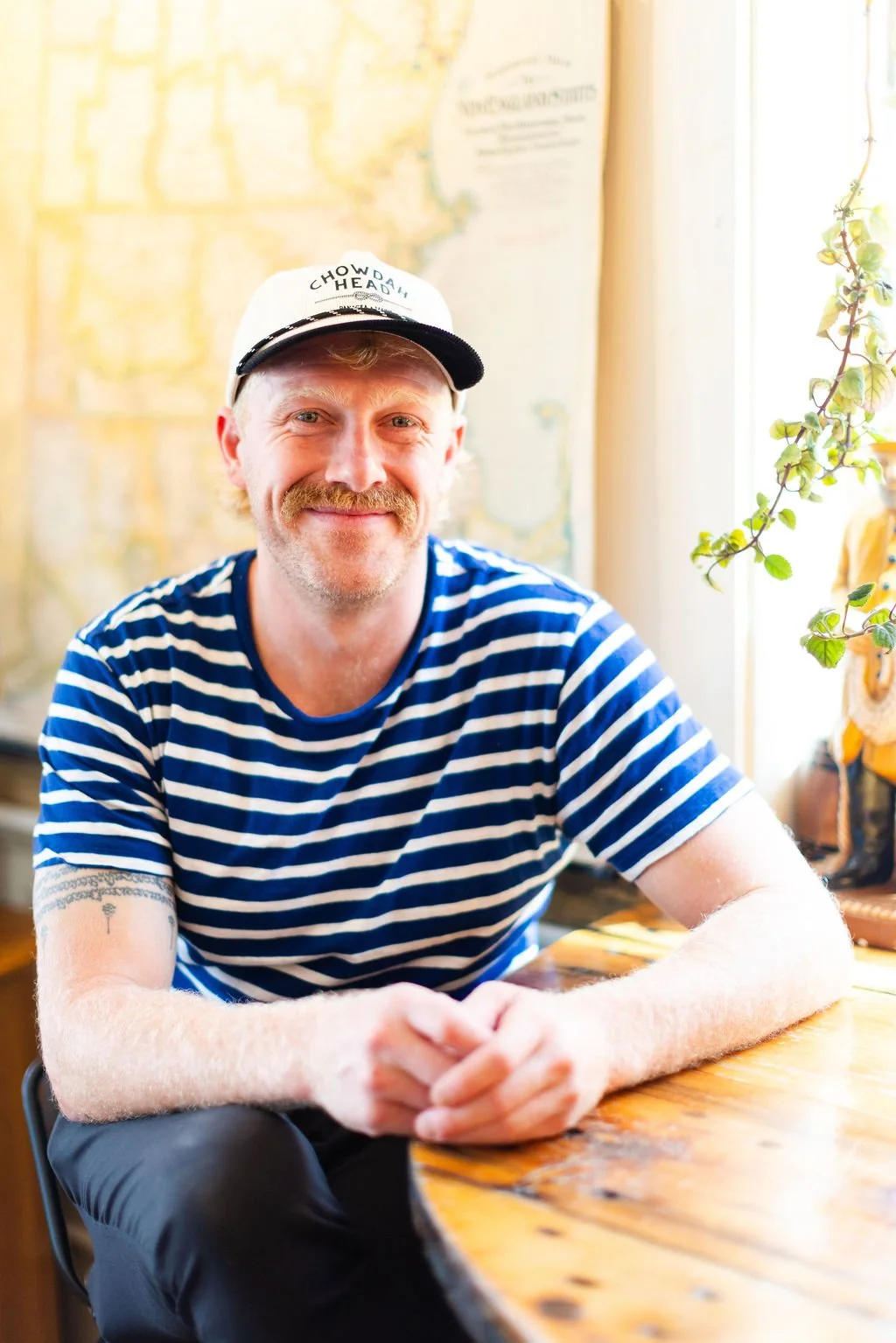 He spent eight years living around the world. Then he came home to make clam chowder.