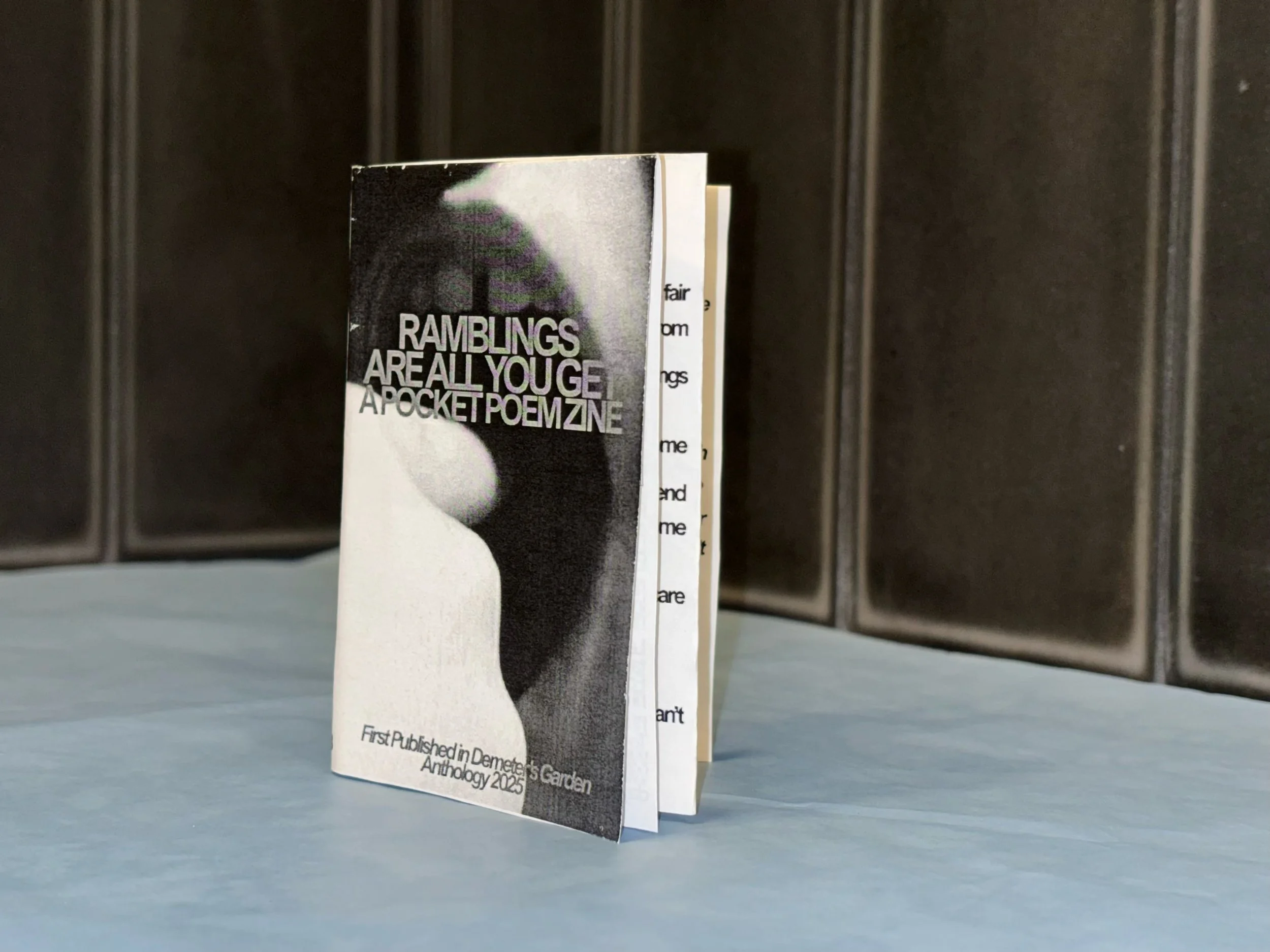 Ramblings Are All You Get: A Pocket Poem Zine