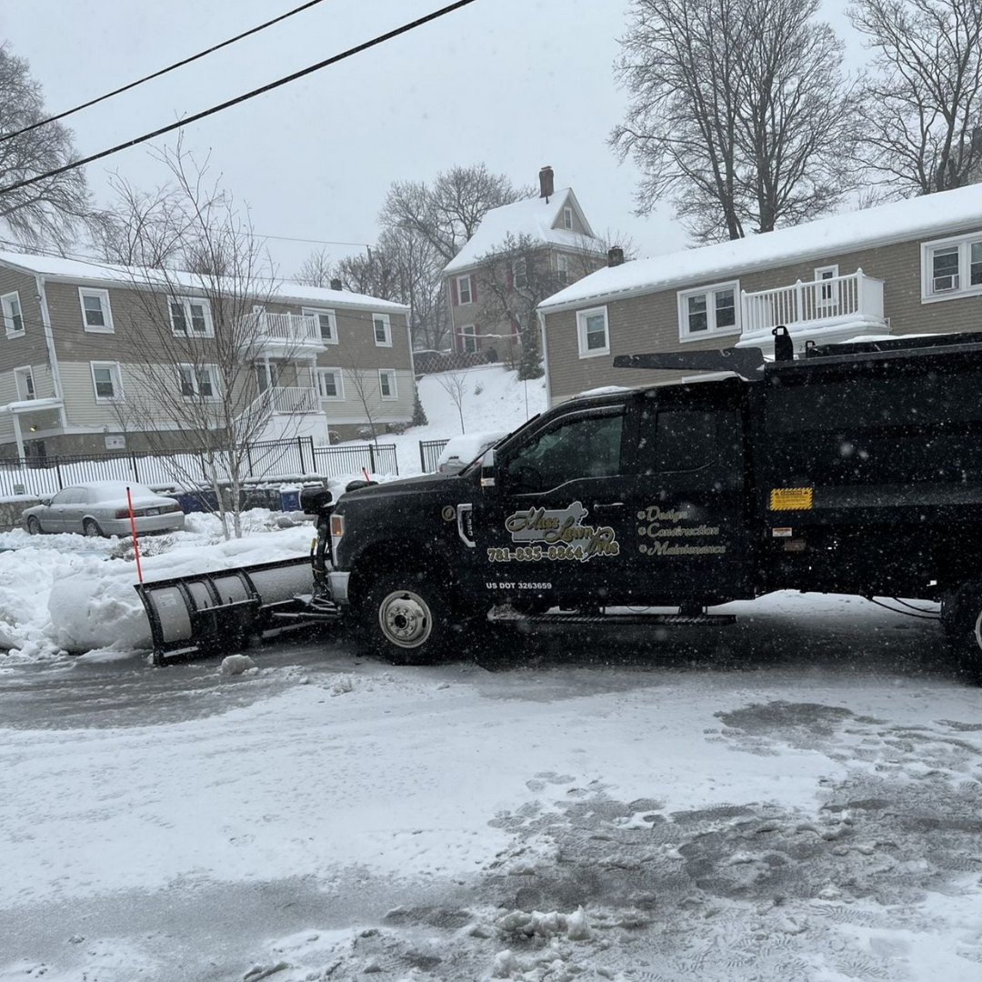 Keep Your Business Running with Mass Lawn Pros’ Commercial Snow Plow Services