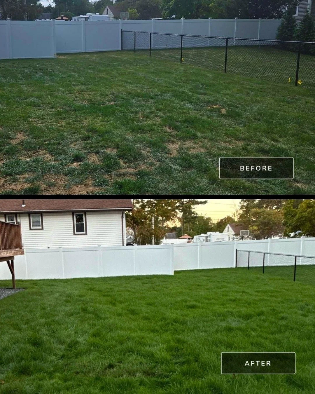From compacted and patchy ➡️ thick and healthy. 🌱

This before-and-after shows what proper spring aeration can do for your lawn.
By relieving soil compaction and improving nutrient absorption, aeration helps your grass grow stronger from the roots u