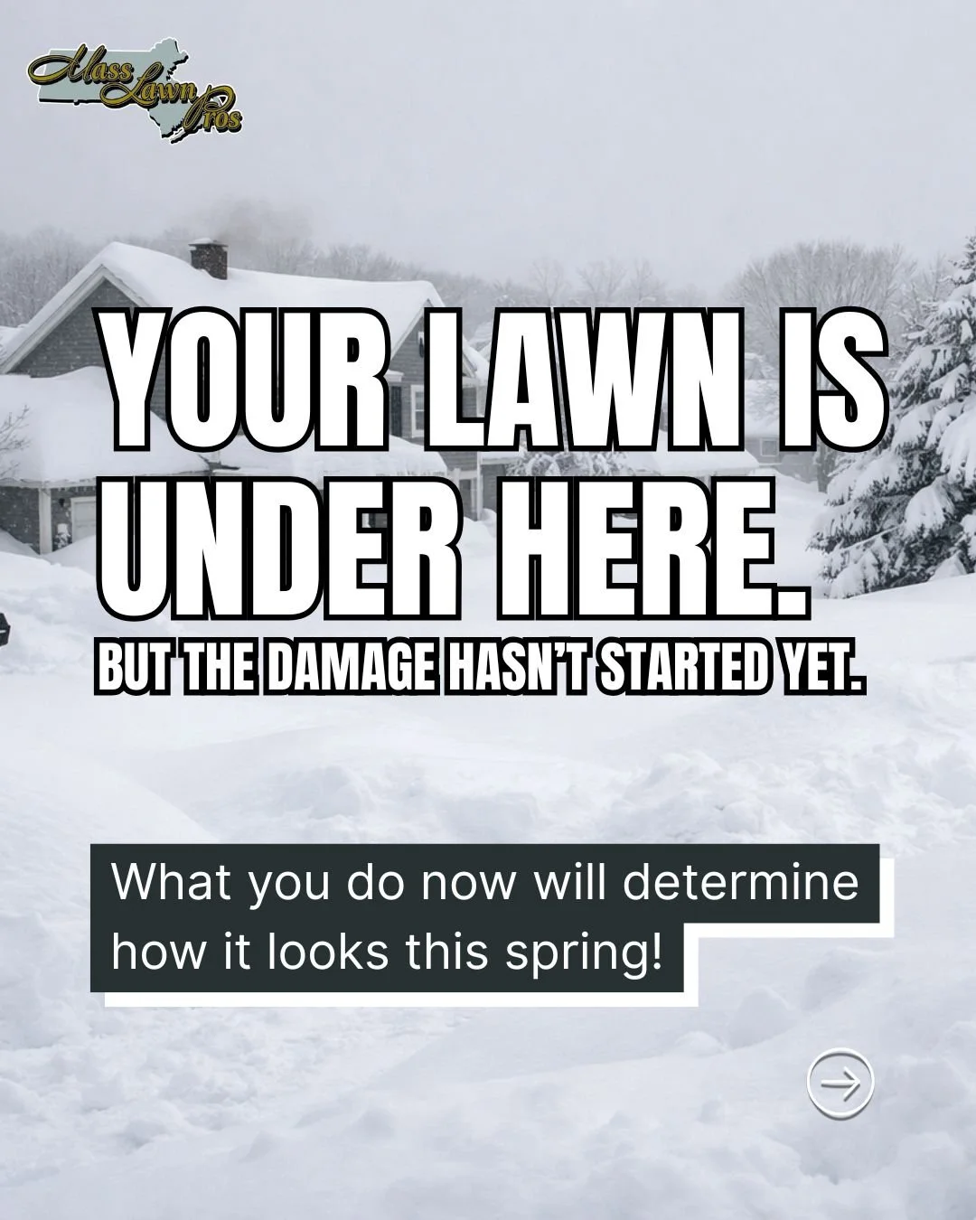 Most homeowners make this mistake every year.

They wait until the snow melts&hellip;
and then hope their landscaper has availability.

But by then, the best schedules are already full.

Heavy snow, like what we've experienced this year, puts serious