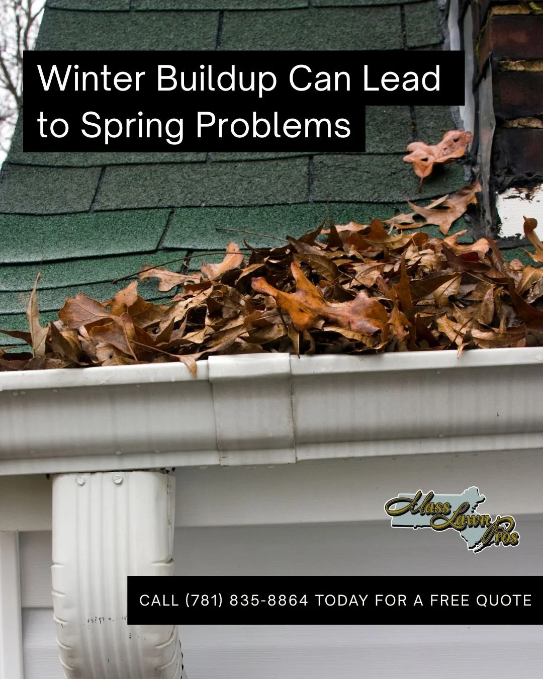 Winter buildup can leave gutters clogged with leaves, debris, and leftover ice damage. When the spring rains arrive, blocked gutters cause overflow, water intrusion, and costly damage to your home's foundation, siding, and landscaping.

A professiona