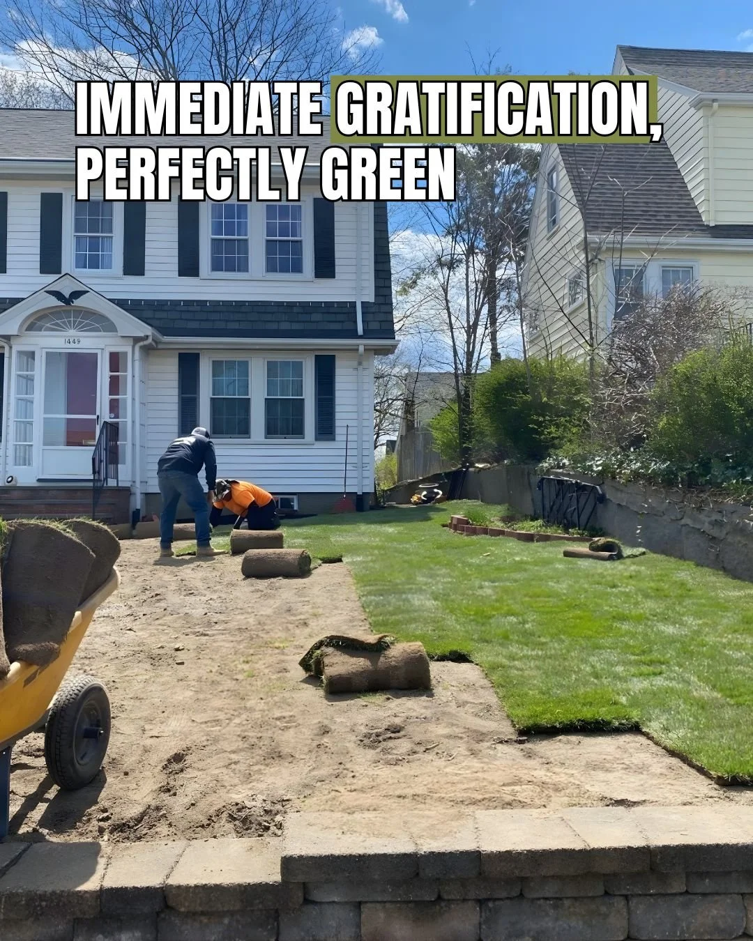 Sod installation delivers a full, healthy lawn instantly &mdash; no waiting, no patchy growth, and no guessing. From day one, your property looks clean, finished, and ready to enjoy.

With proper preparation and professional installation, sod establi