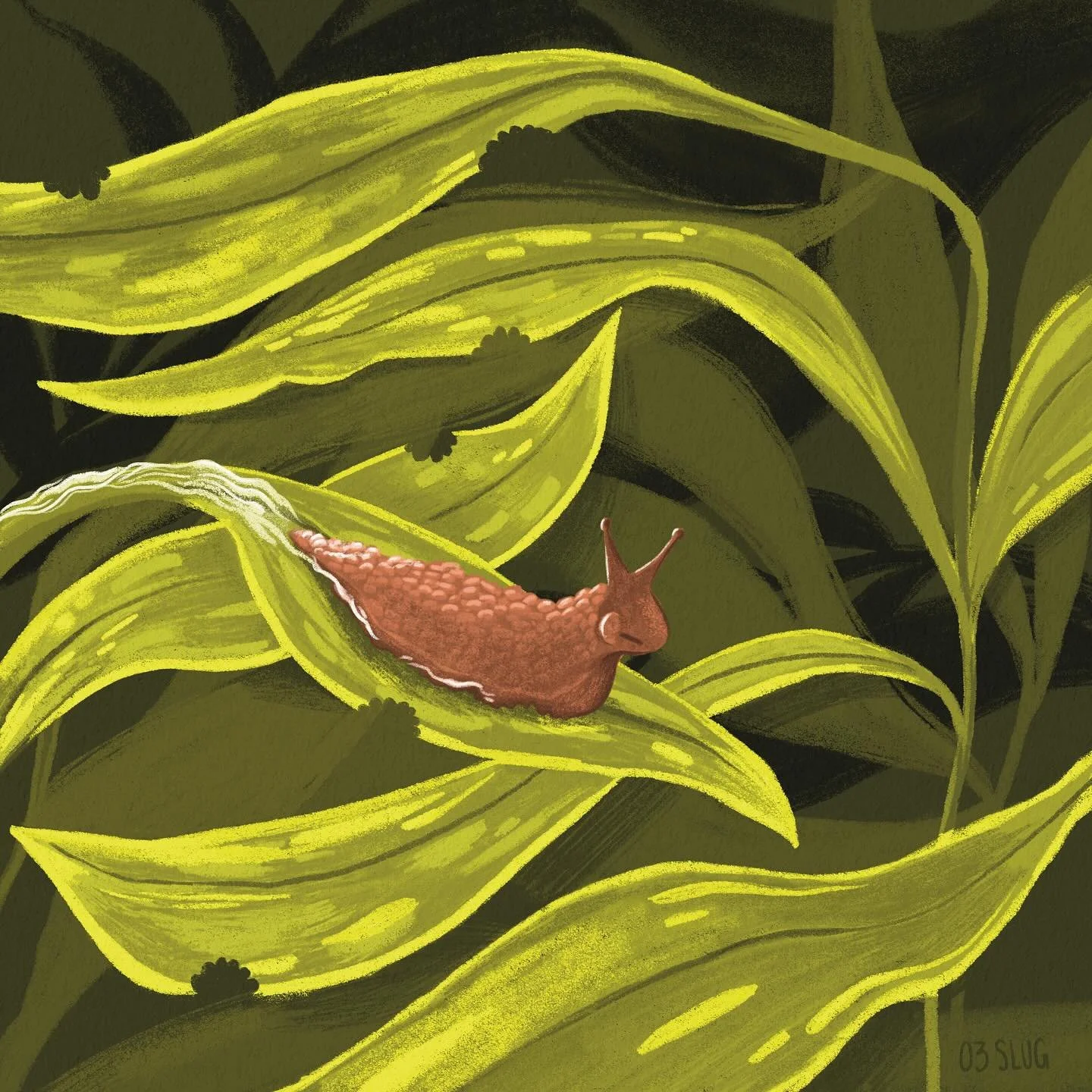 #peachtober day 03: SLUG. 
I am in for a wild ride this month. I could spend the entire day drawing these prompts&hellip;and I very well may 🫢 #peachtober25 #peachtober25slug
.

#drawing #sketch #artist #illustration #illustrator #digitaldrawing  #d