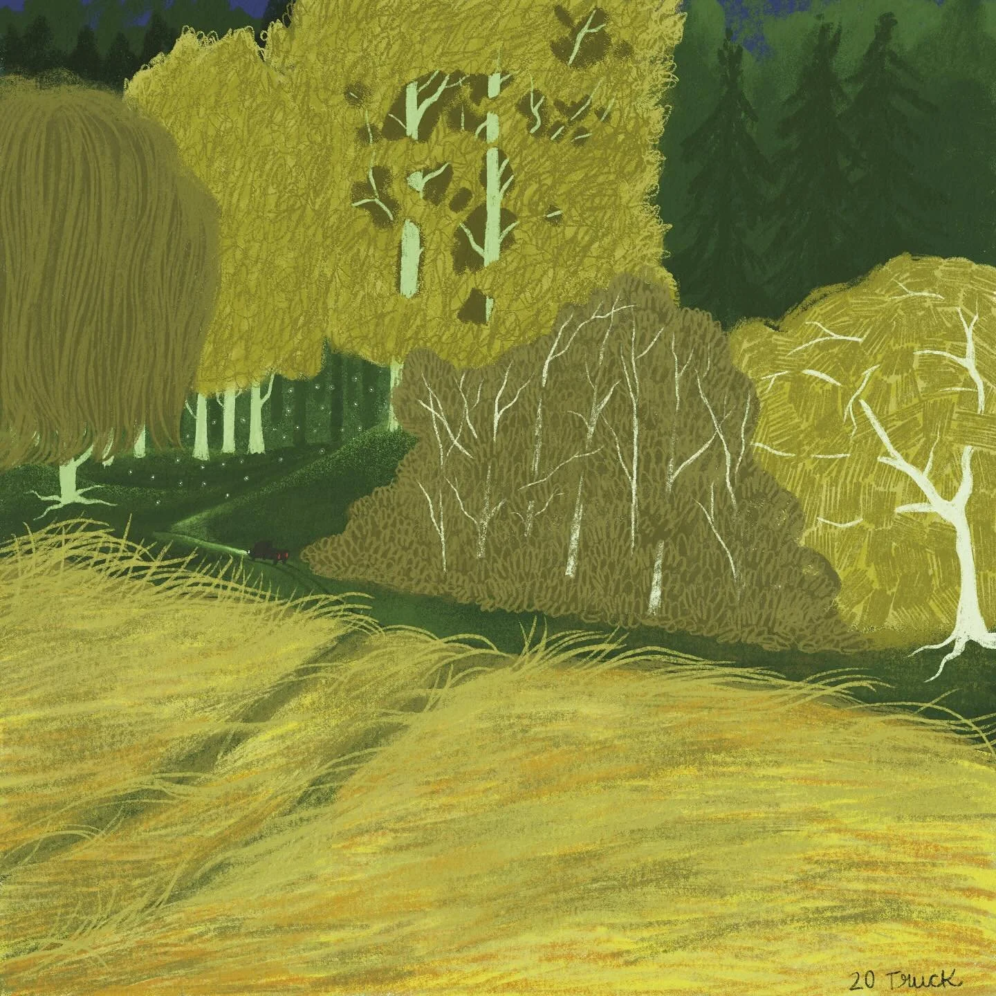 #peachtober day 20/31: TRUCK. 

#peachtober25 #peachtober25truck