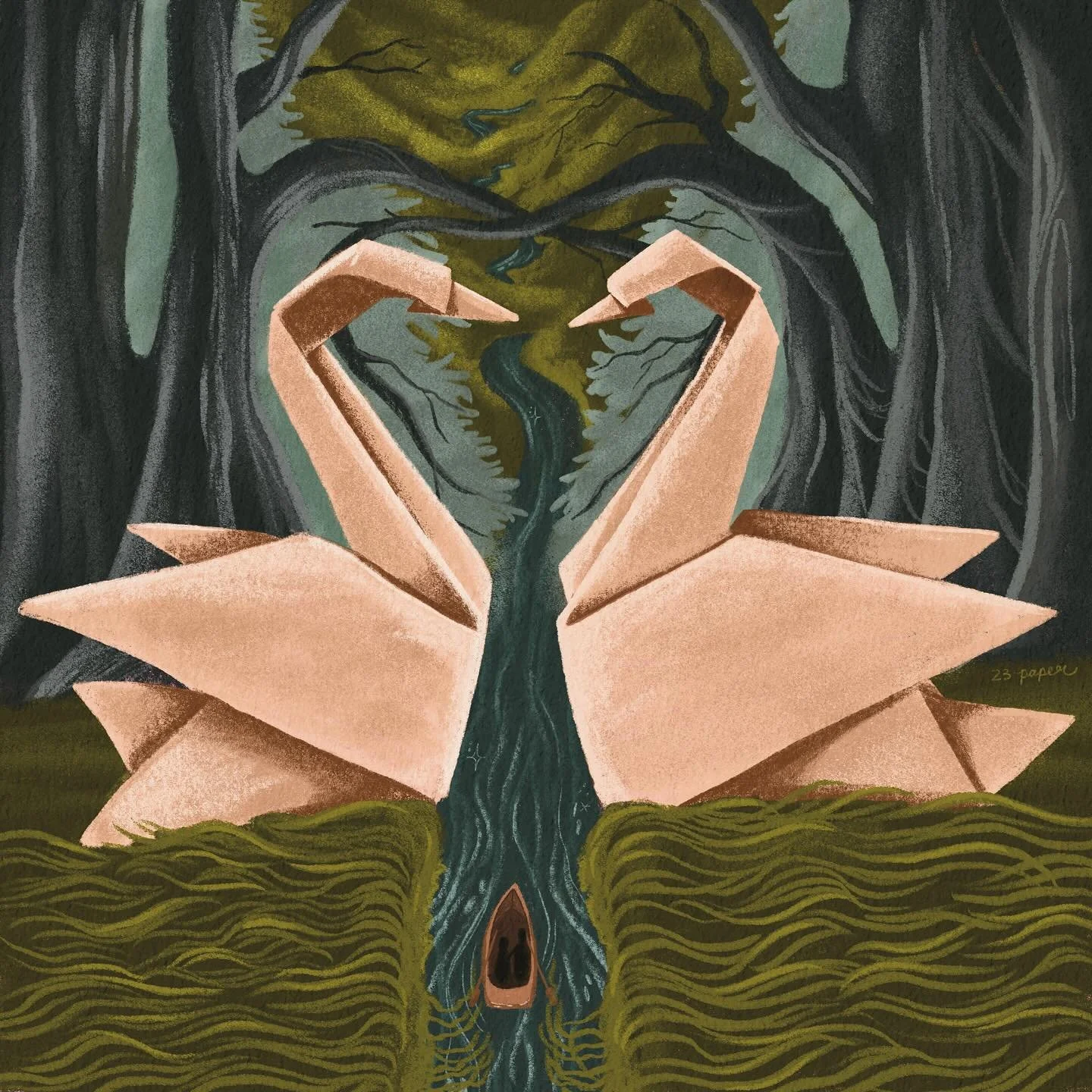 #peachtober day 23/31: paper 
#peachtober25 #peachtober25paper