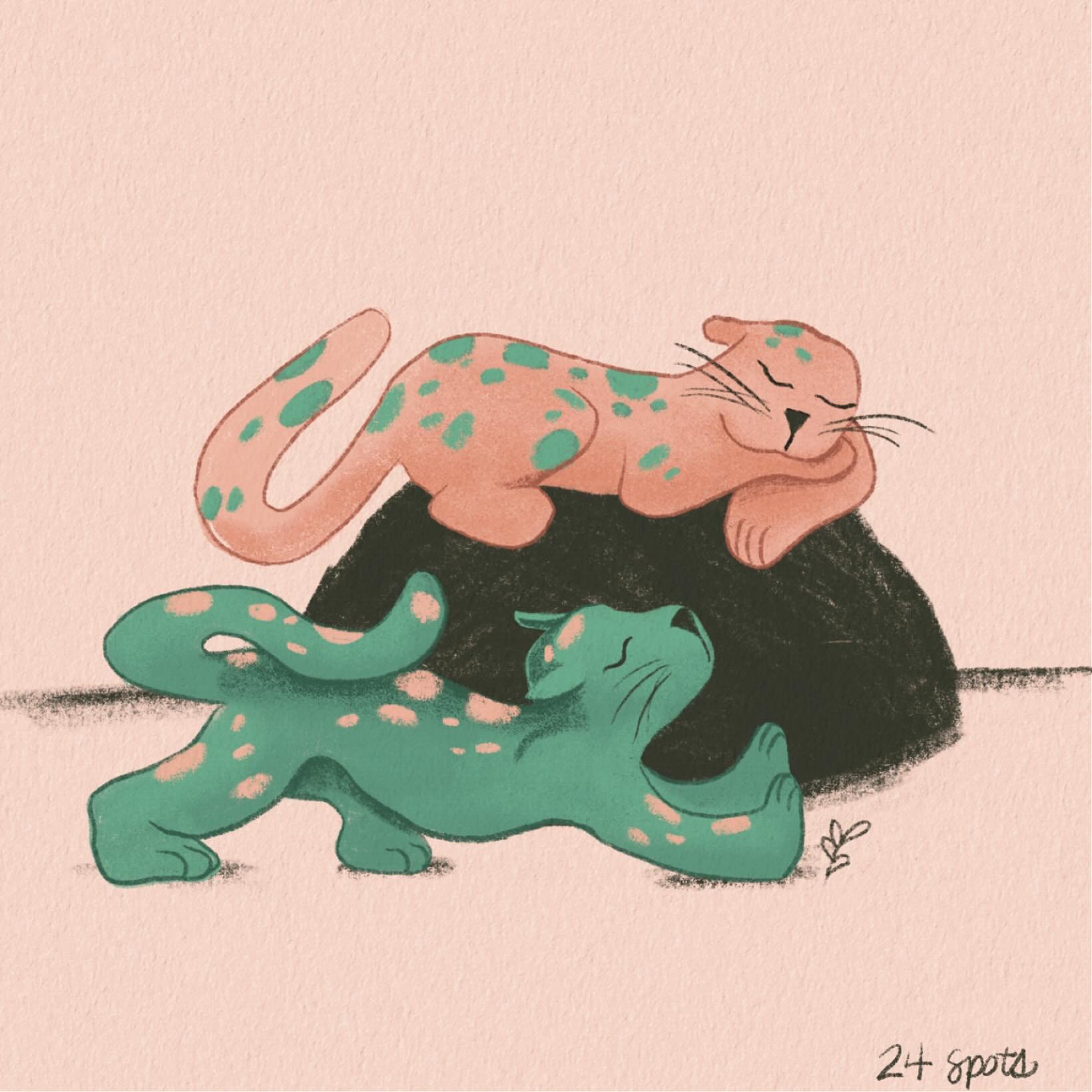 #peachtober day 24/31: SPOTS
#peachtober25 #peachtober25spots