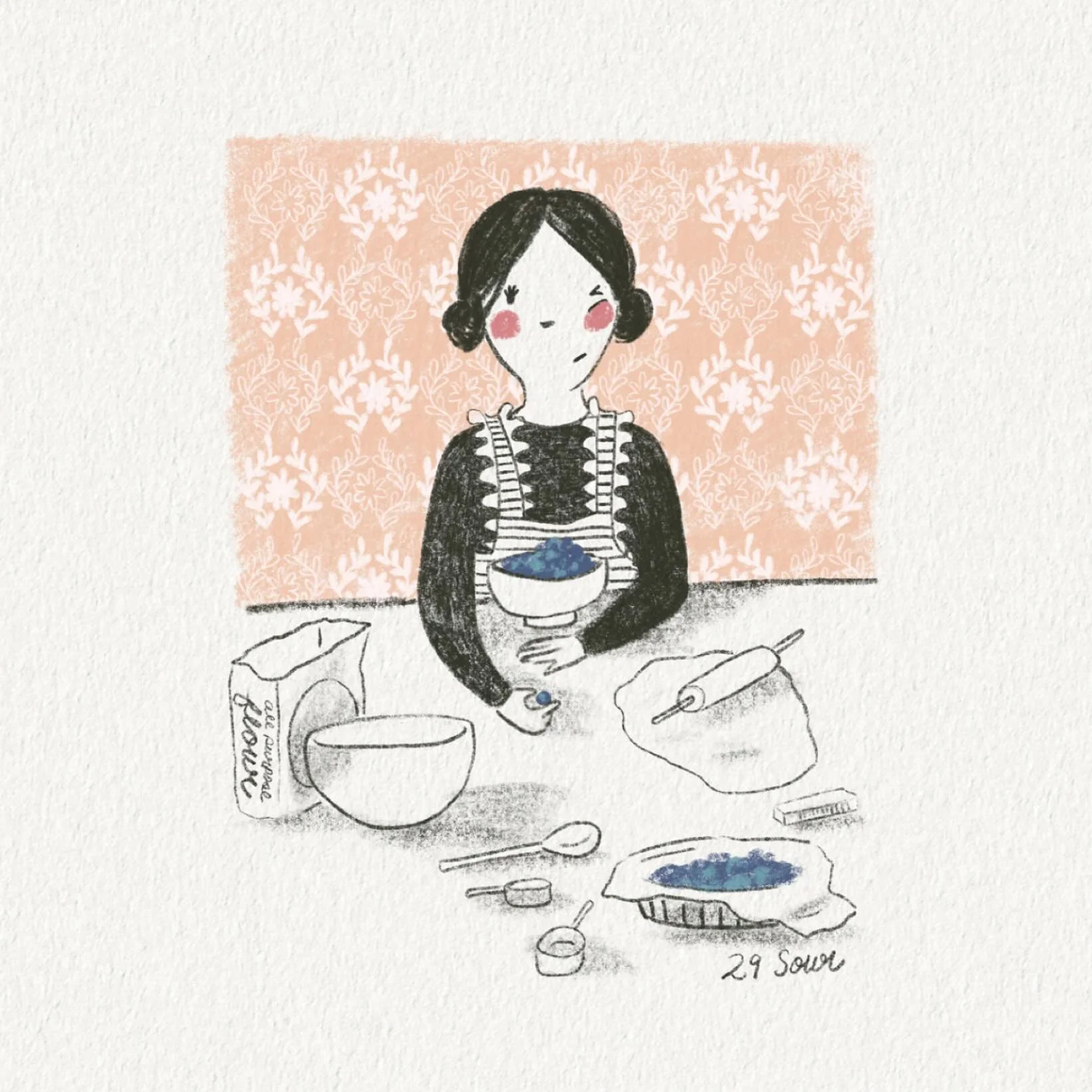 #Peachtober day 29/31 sour 

#peachtober25 #peachtober25sour